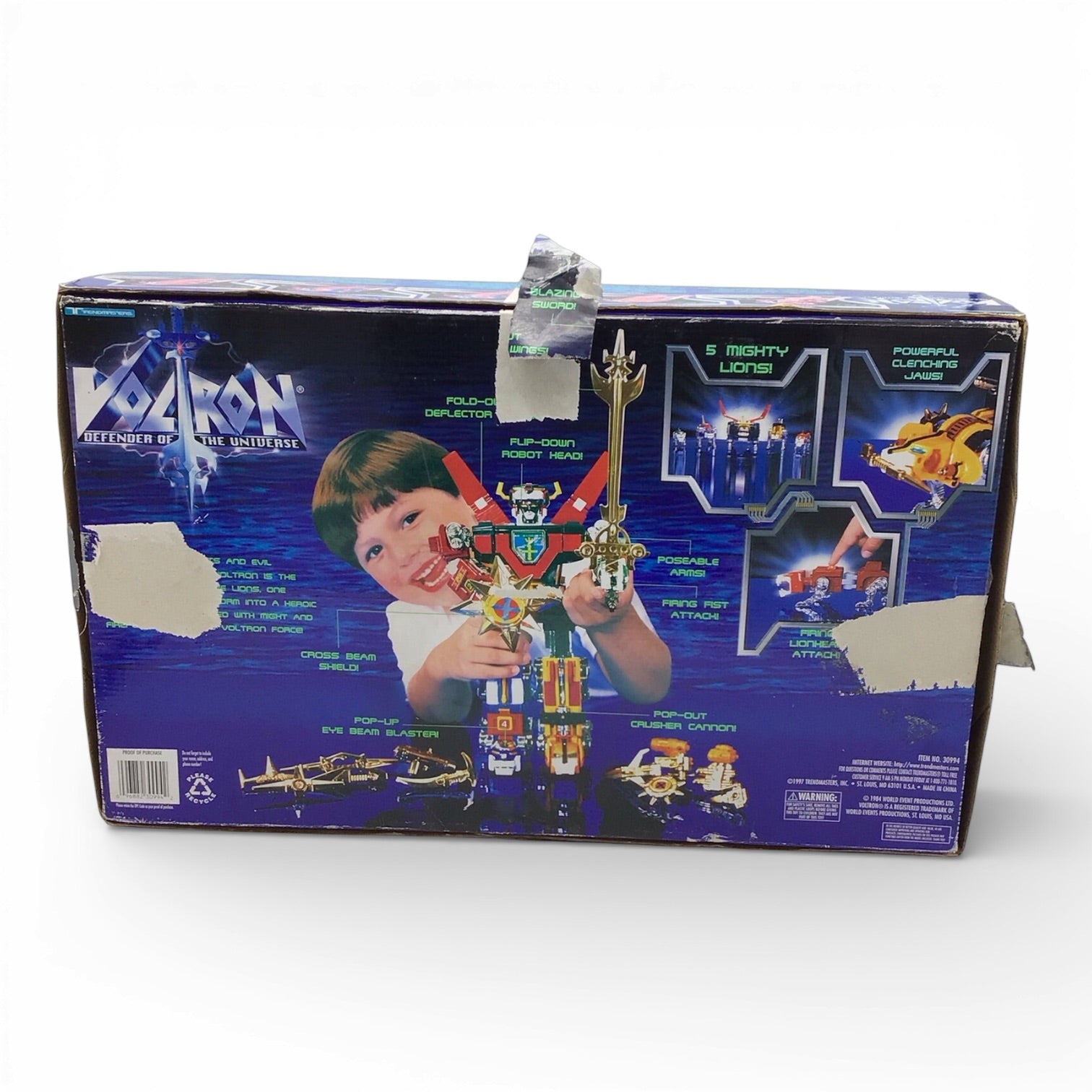 Voltron Defenders of the Universe 5 Lions Set with Box 1997