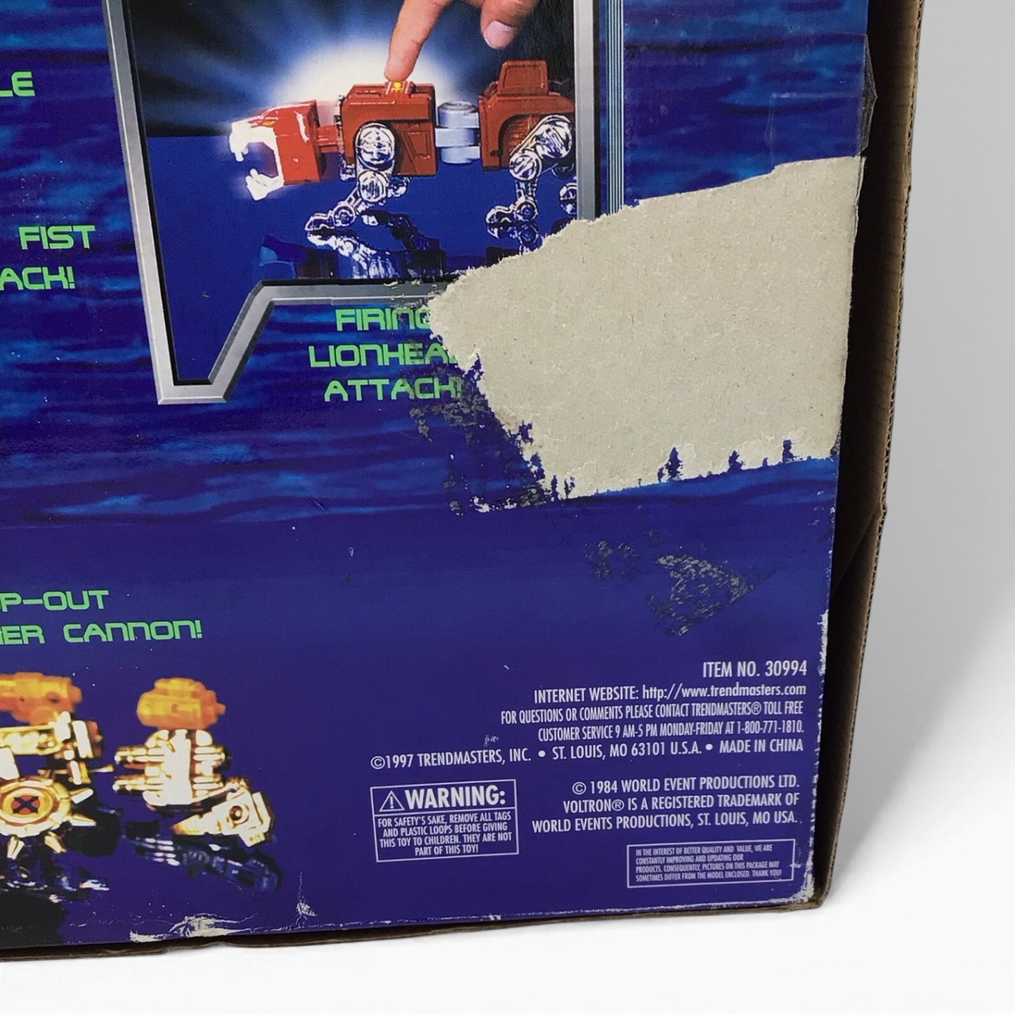 Voltron Defenders of the Universe 5 Lions Set with Box 1997