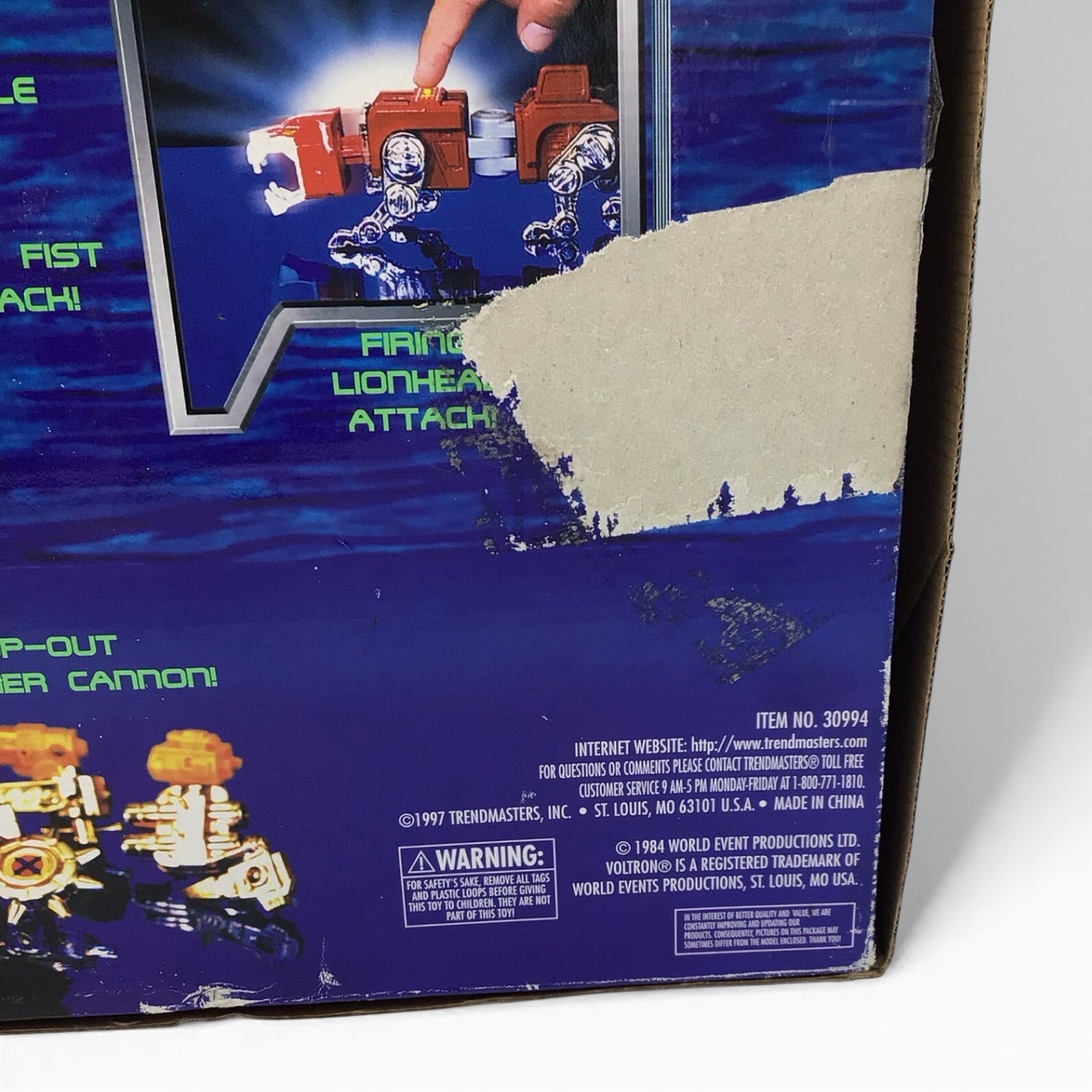 Voltron Defenders of the Universe 5 Lions Set with Box 1997