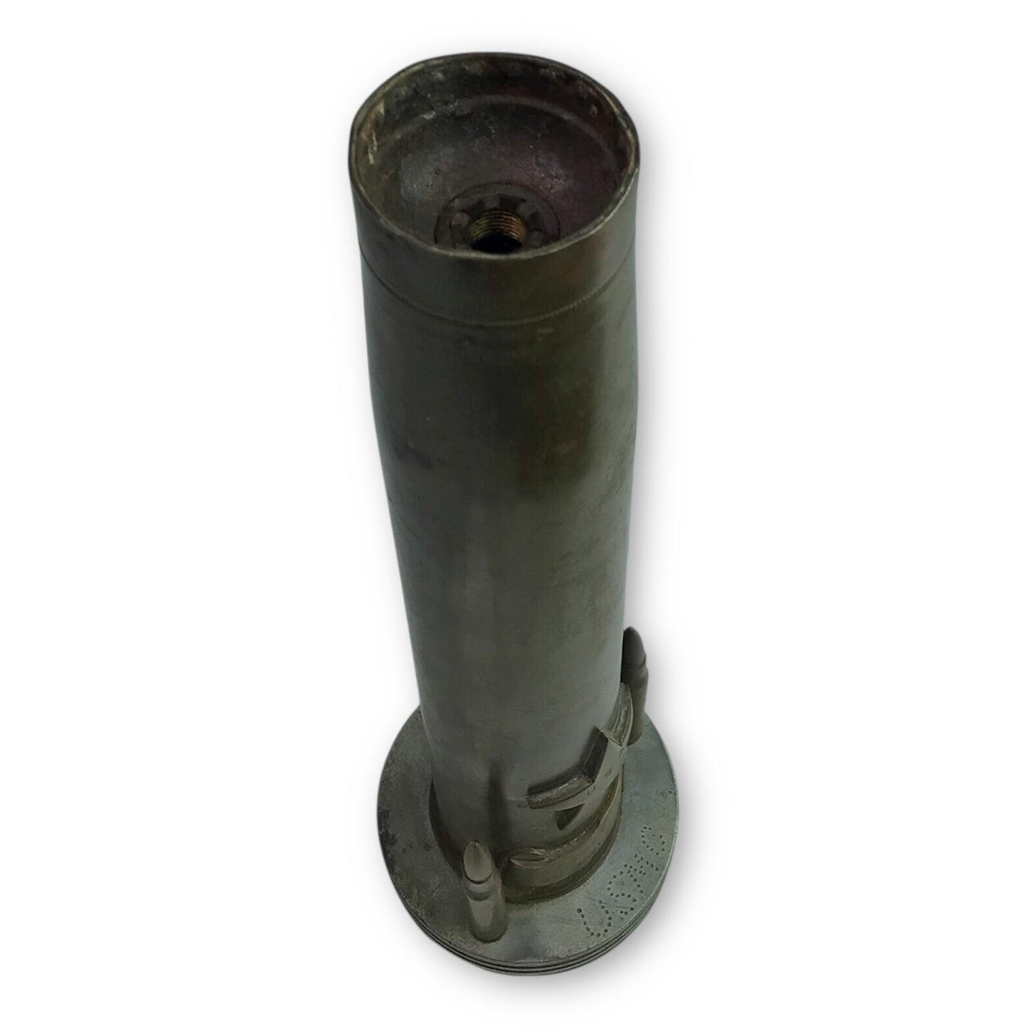 WW1-Era Trench Art Lamp - Artillery Shell Base with Star Motif