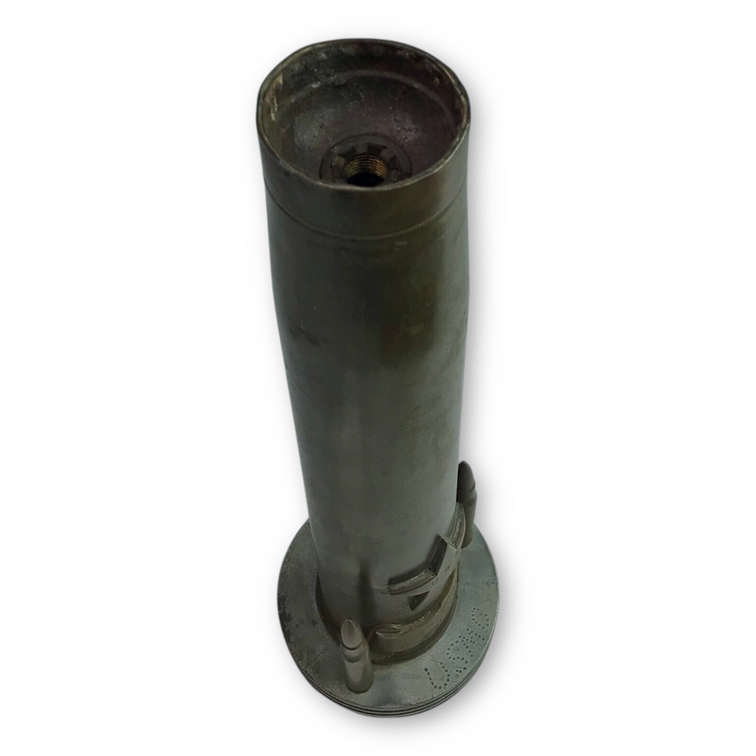 WW1-Era Trench Art Lamp - Artillery Shell Base with Star Motif