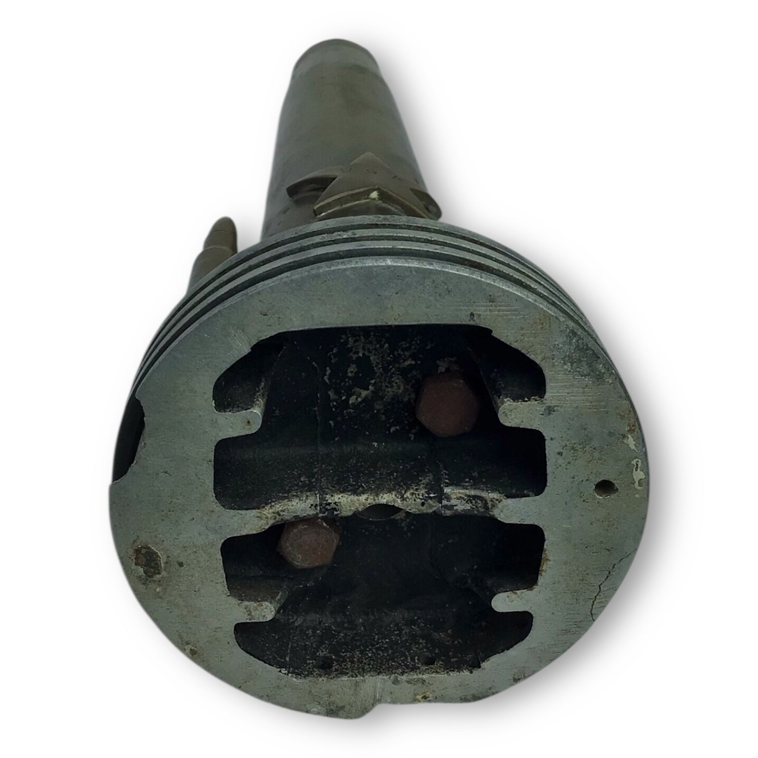 WW1-Era Trench Art Lamp - Artillery Shell Base with Star Motif