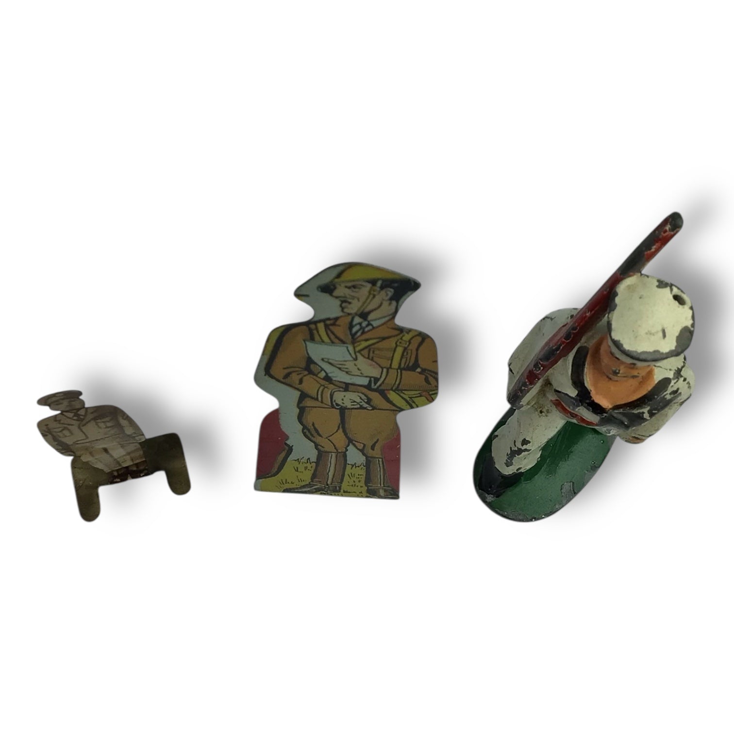 WW1-WW2 Era Cast Metal Toy Soldiers - Set of Three