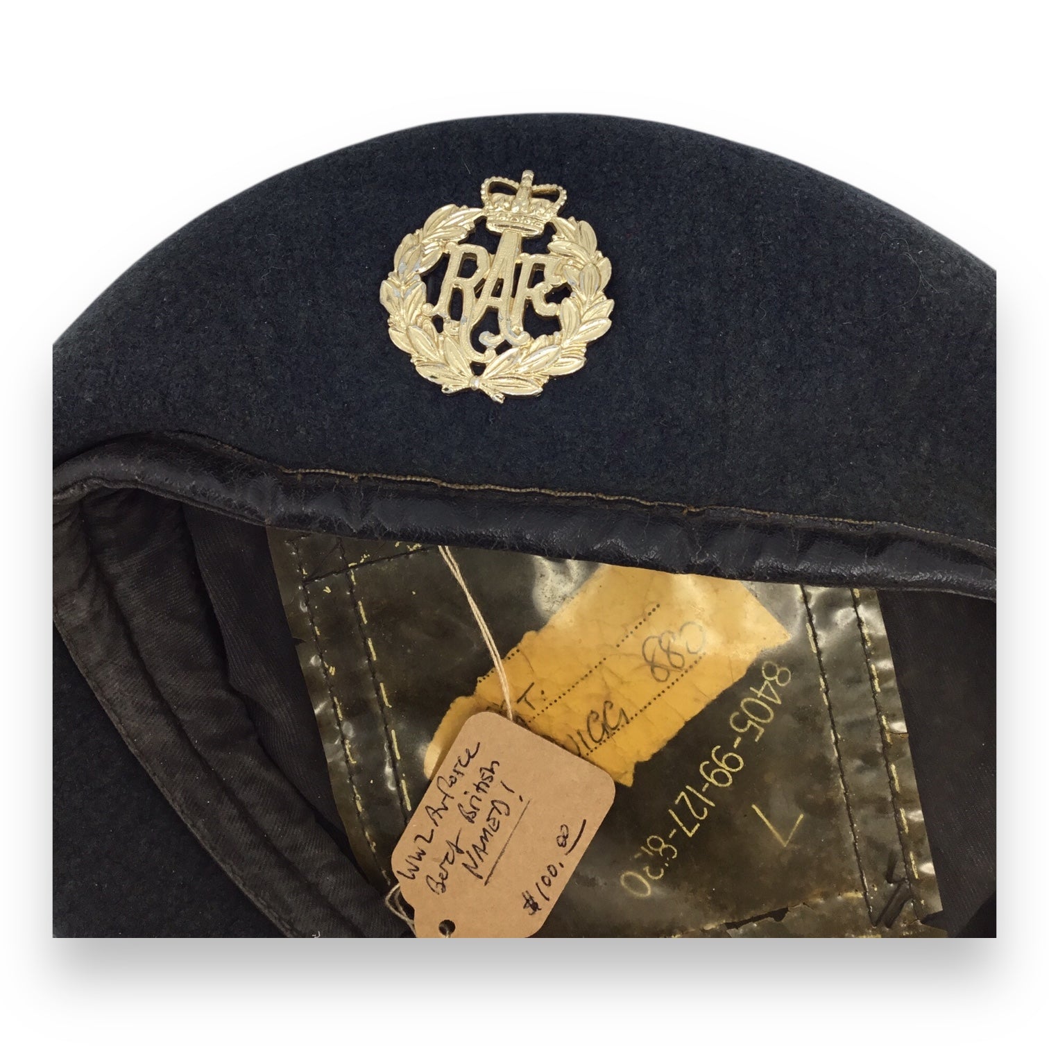 WW2 British Airforce Beret - Named Example!