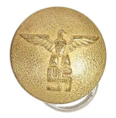 WW2 GERMAN Third Reich NSDAP SA / Political Leader Gold Tunic Uniform Button - CC#WIW0951
