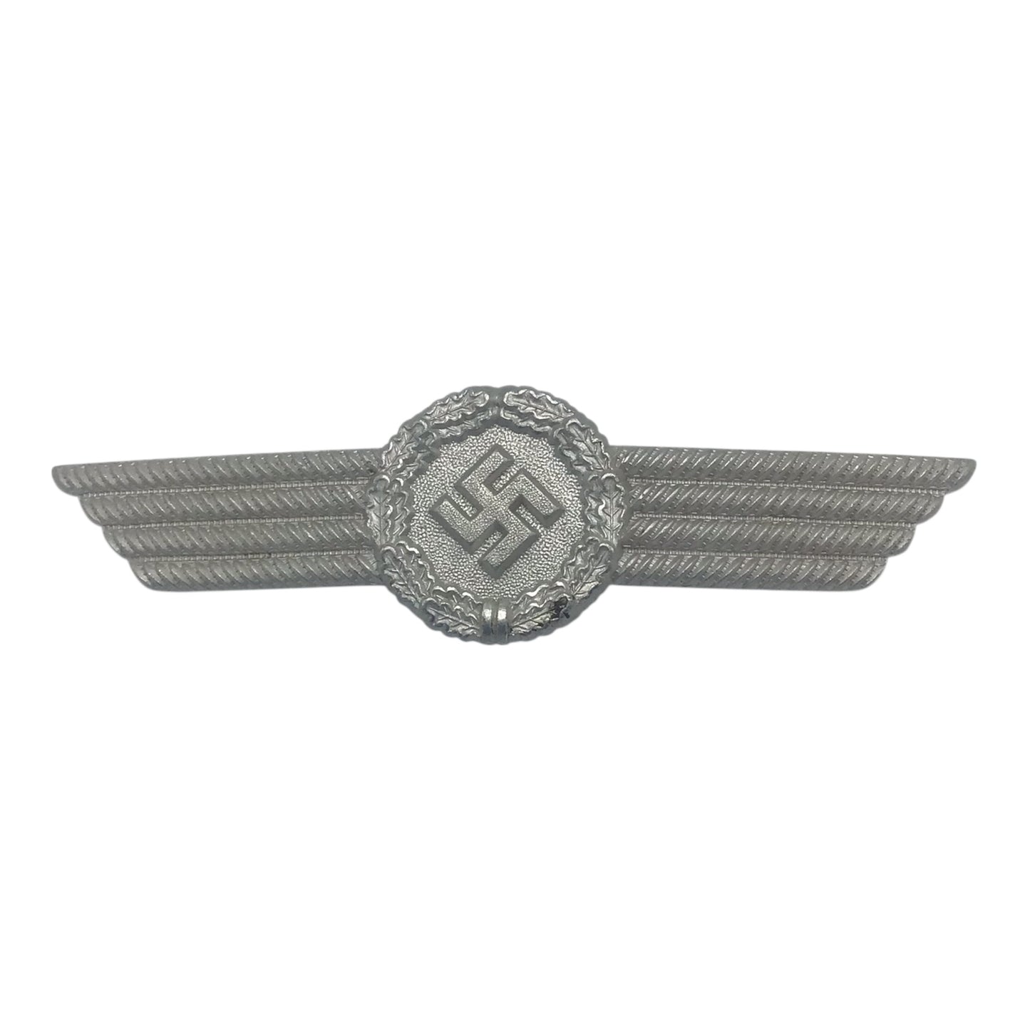 WW2 German Civilian Luftwaffe Fire Brigade Visor Cap Wreath Insignia