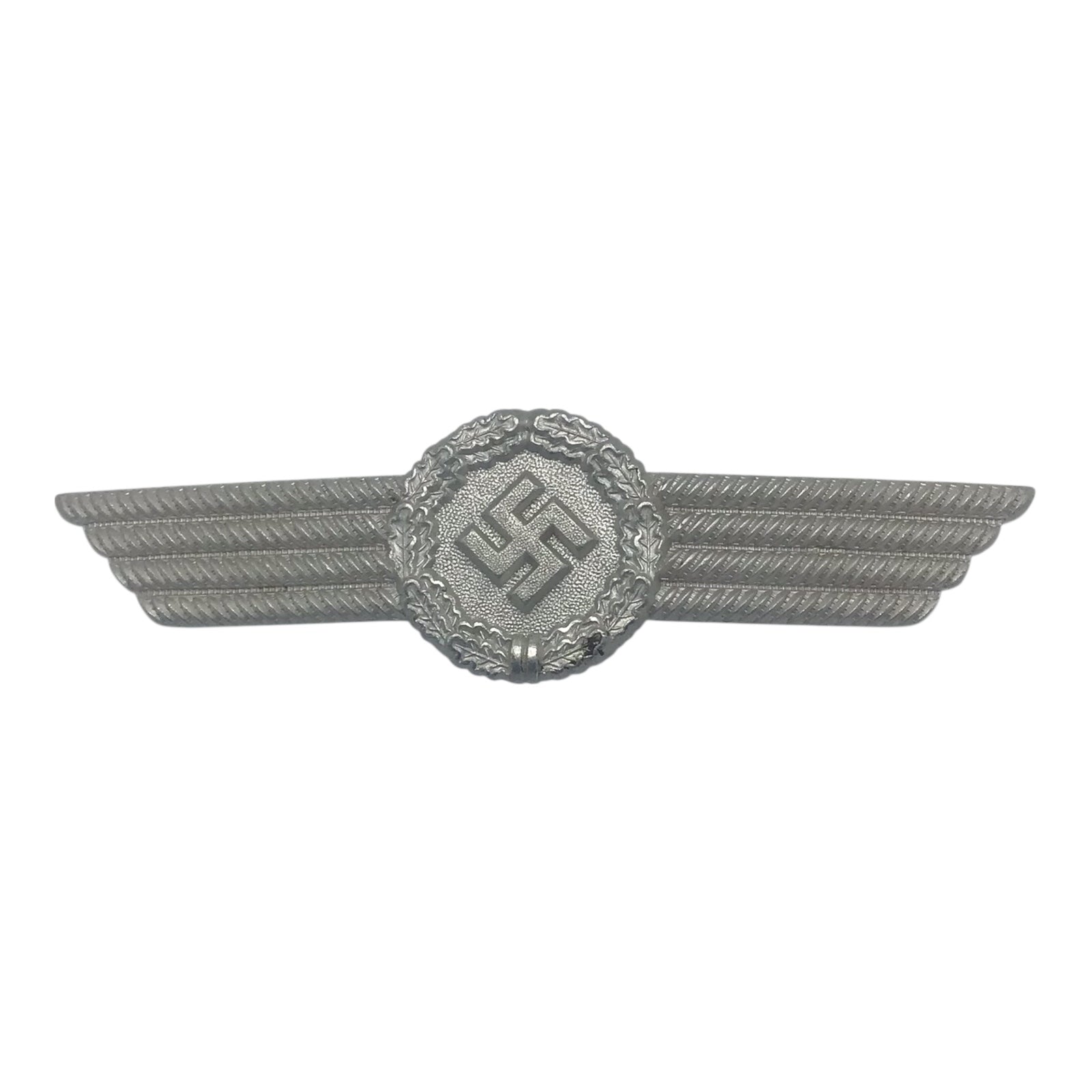 WW2 German Civilian Luftwaffe Fire Brigade Visor Cap Wreath Insignia