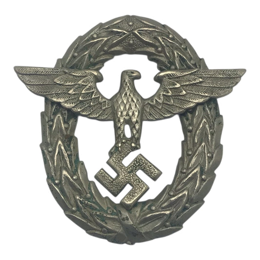 WW2 German Police Visor Cap Eagle 1st Pattern