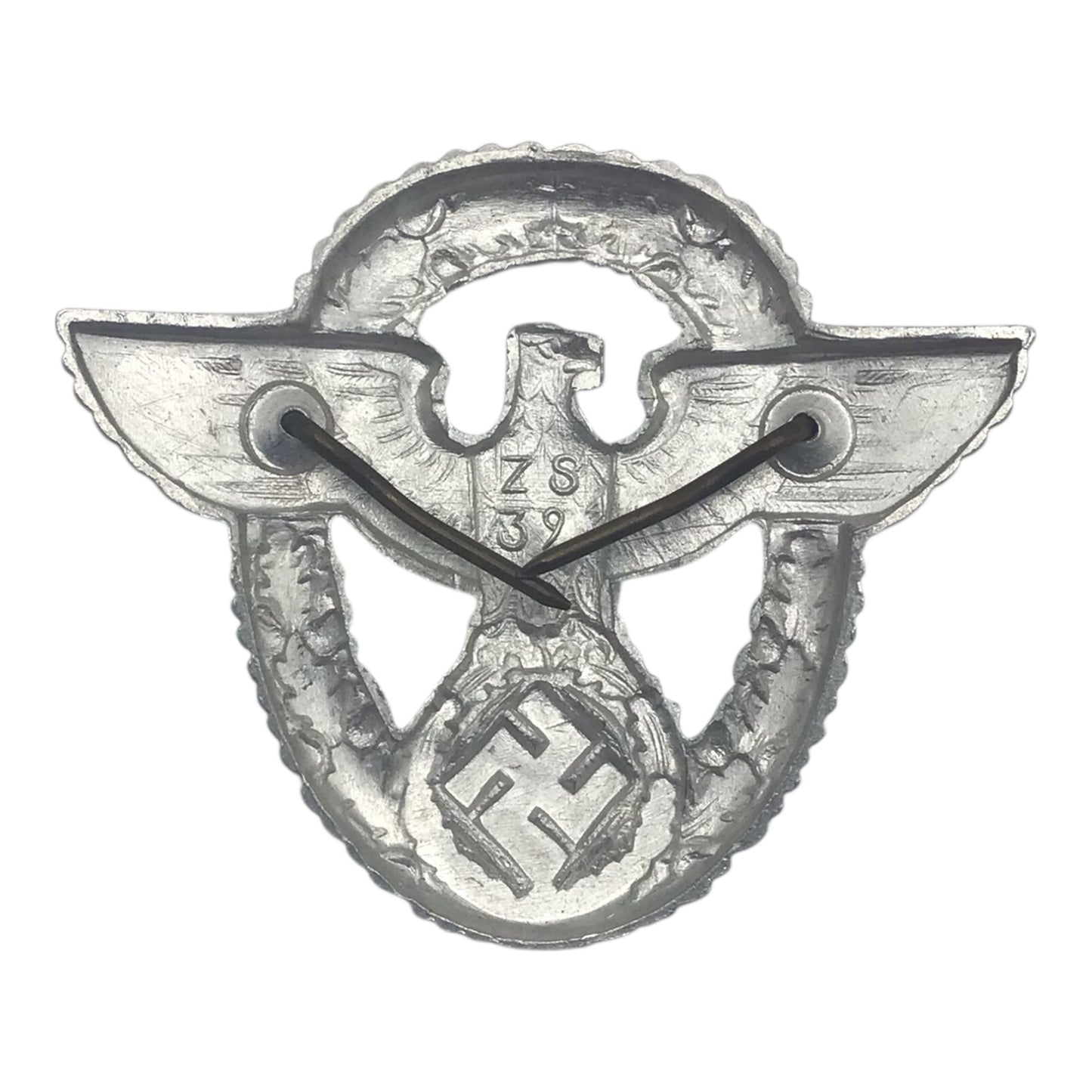 WW2 German Police Visor Cap Eagle 2nd Pattern