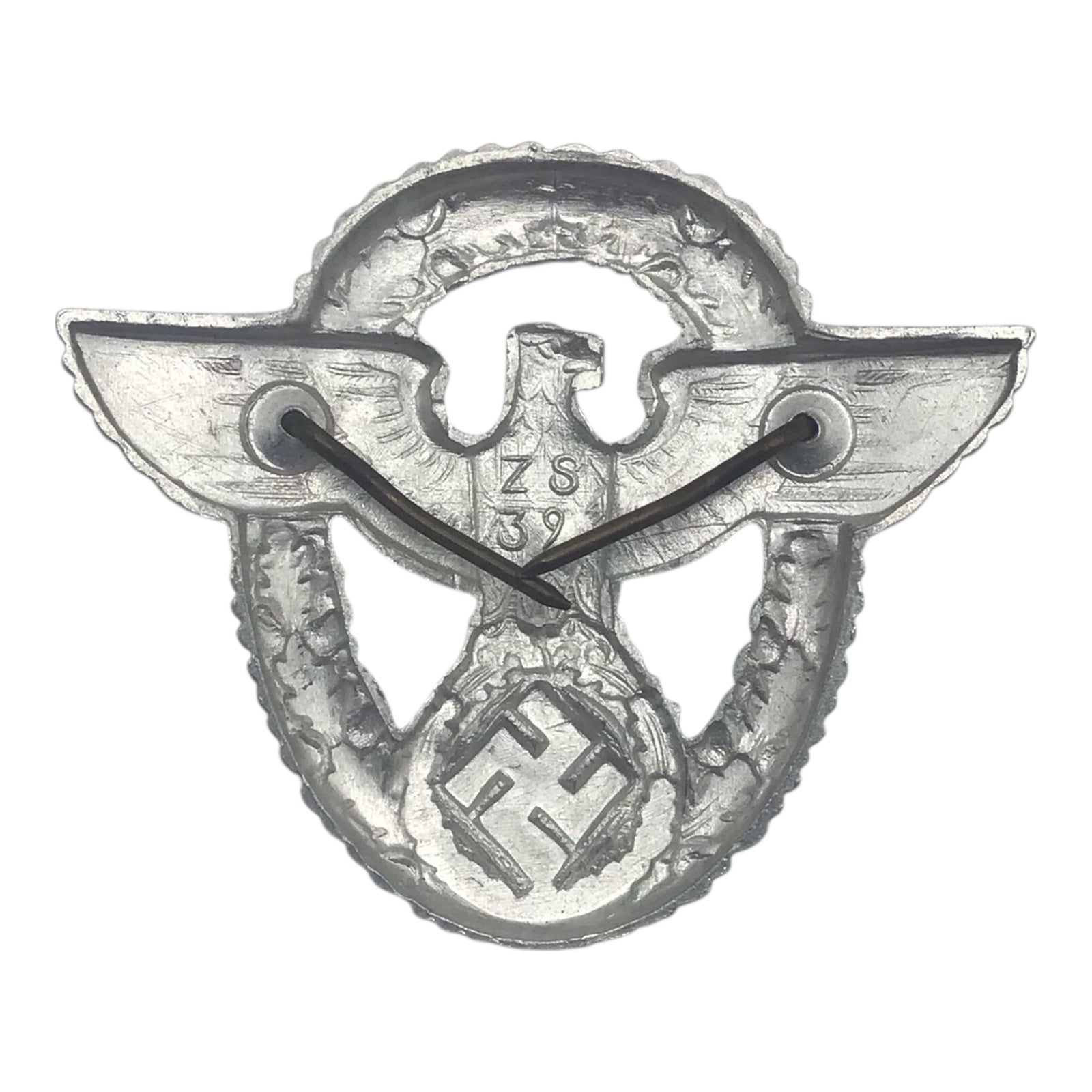 WW2 German Police Visor Cap Eagle 2nd Pattern