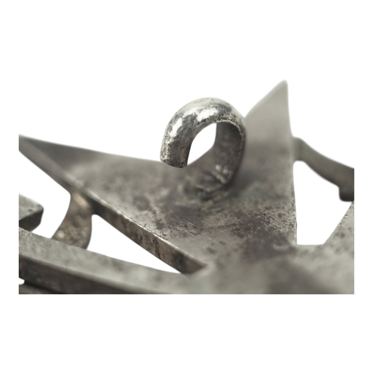 WW2 German Spanish Cross in Silver with Swords maker marked "CEJ" for CE Juncker Berlin