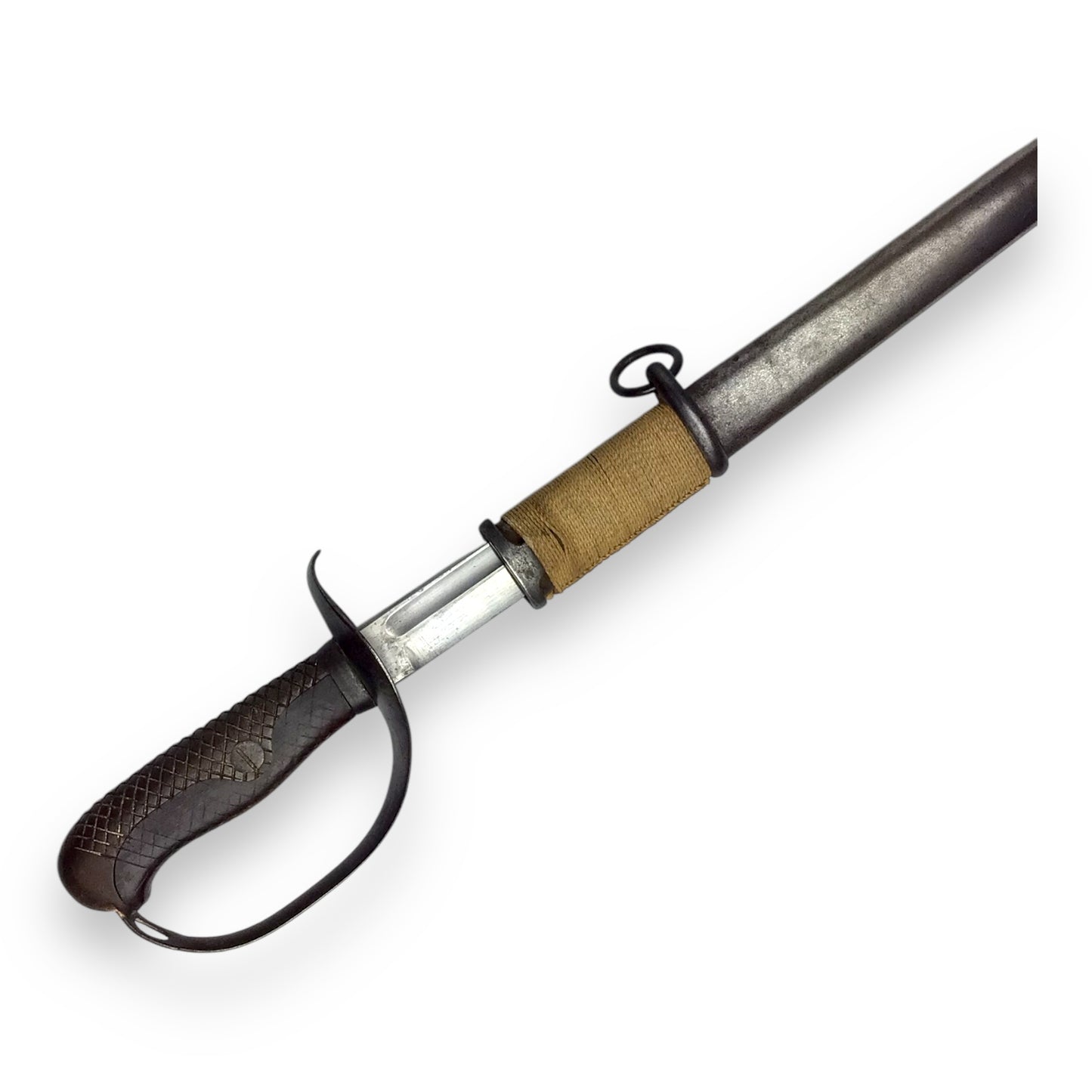 WW2 Japanese Type 32 Cavalry Sword & Scabbard - Numbered Blade and Sheath