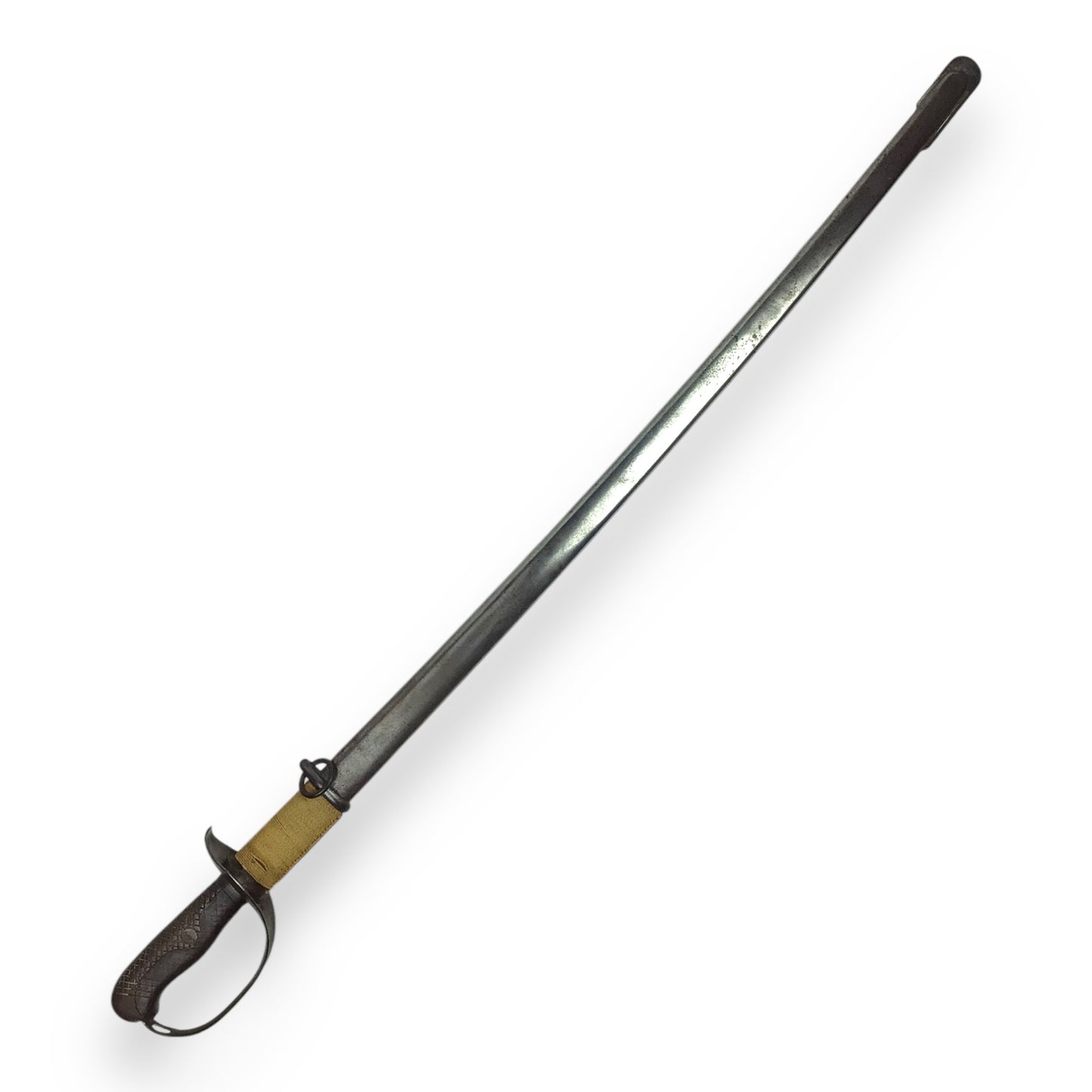 WW2 Japanese Type 32 Cavalry Sword & Scabbard - Numbered Blade and Sheath