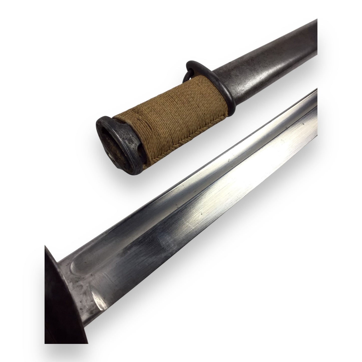 WW2 Japanese Type 32 Cavalry Sword & Scabbard - Numbered Blade and Sheath