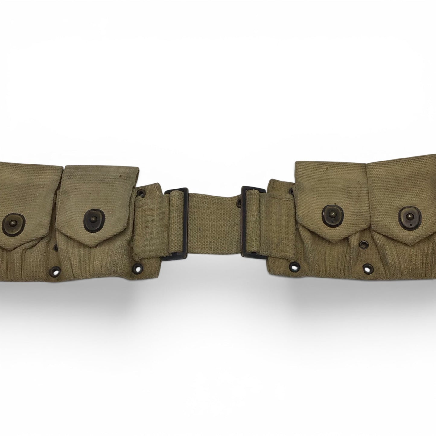 WWI U.S. M1910 Khaki Magazine Belt | Ten-Pouch Configuration