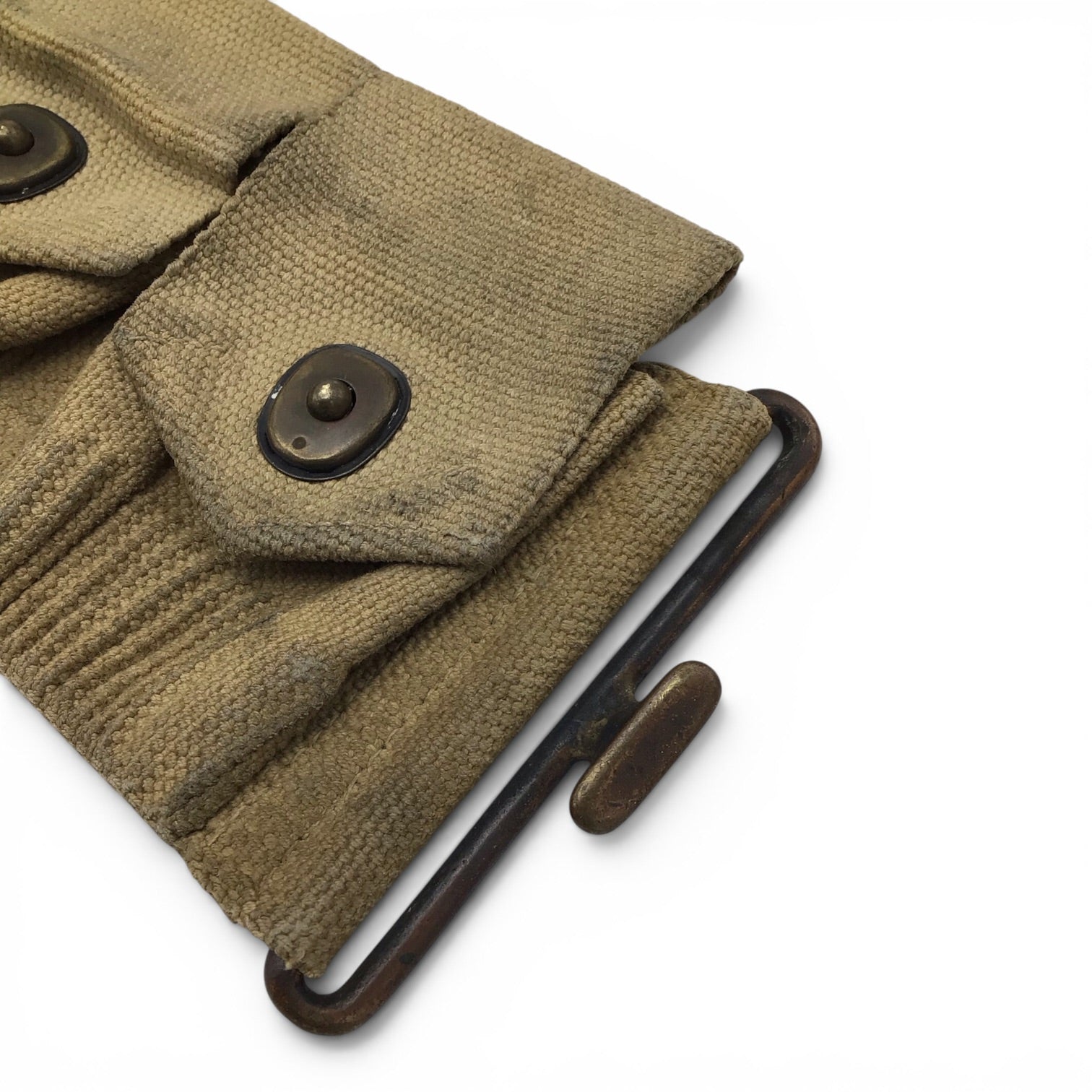 WWI U.S. M1910 Khaki Magazine Belt | Ten-Pouch Configuration