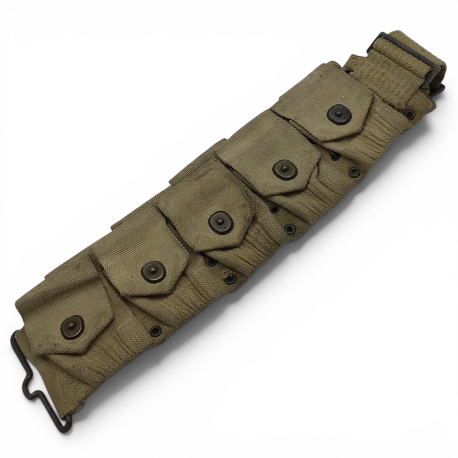 WWI U.S. M1910 Khaki Magazine Belt | Ten-Pouch Configuration
