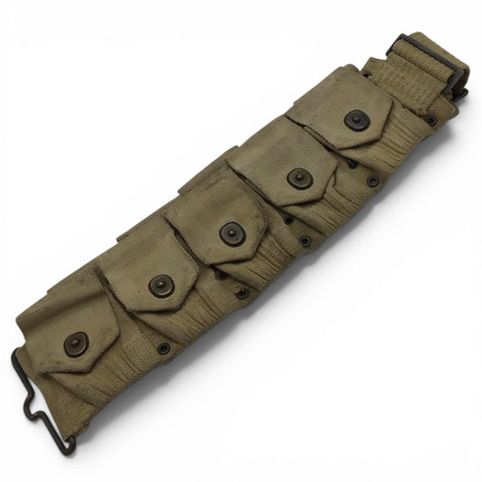 WWI U.S. M1910 Khaki Magazine Belt | Ten-Pouch Configuration