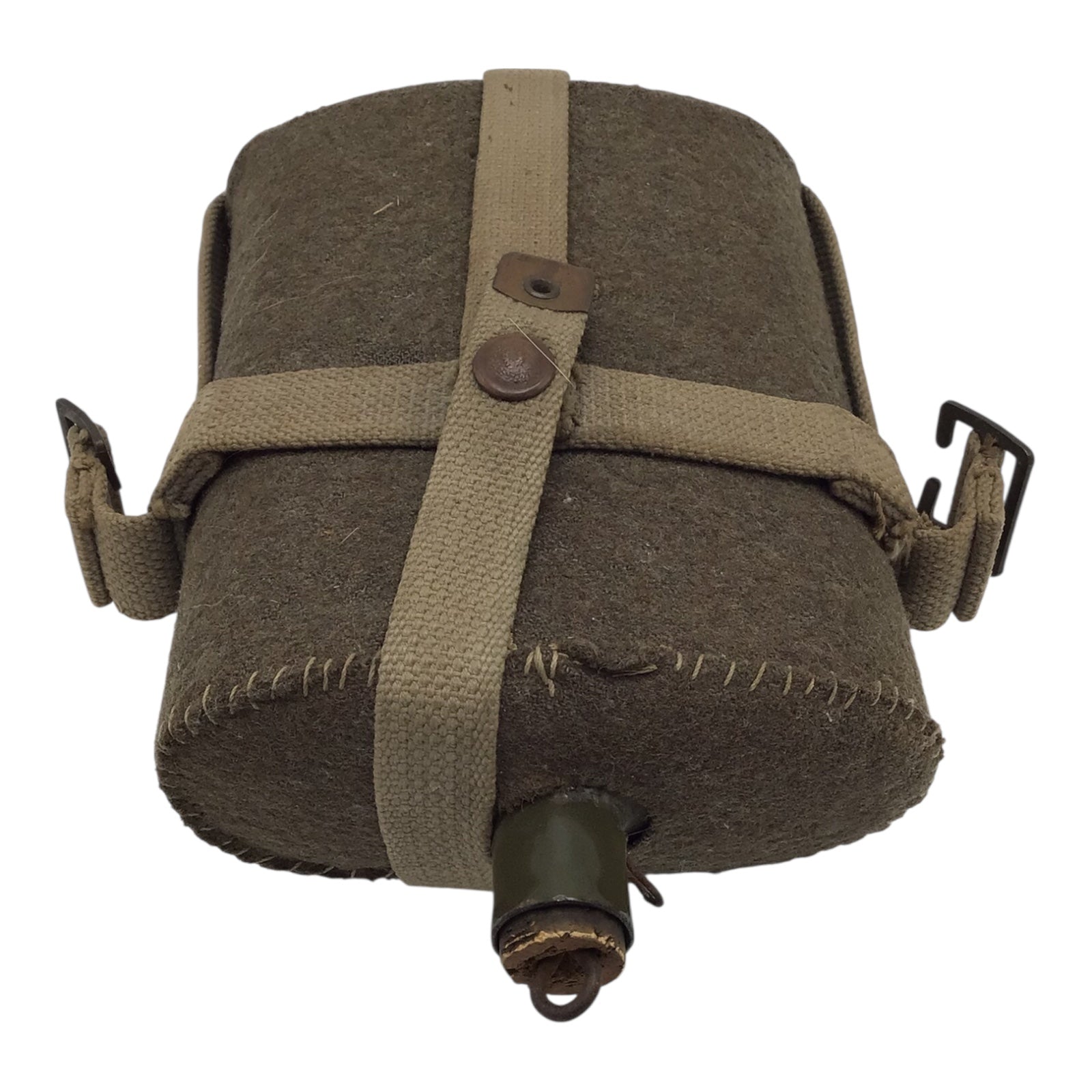 WWII Canadian Canteen with Skeleton Carrier | Dated 1940