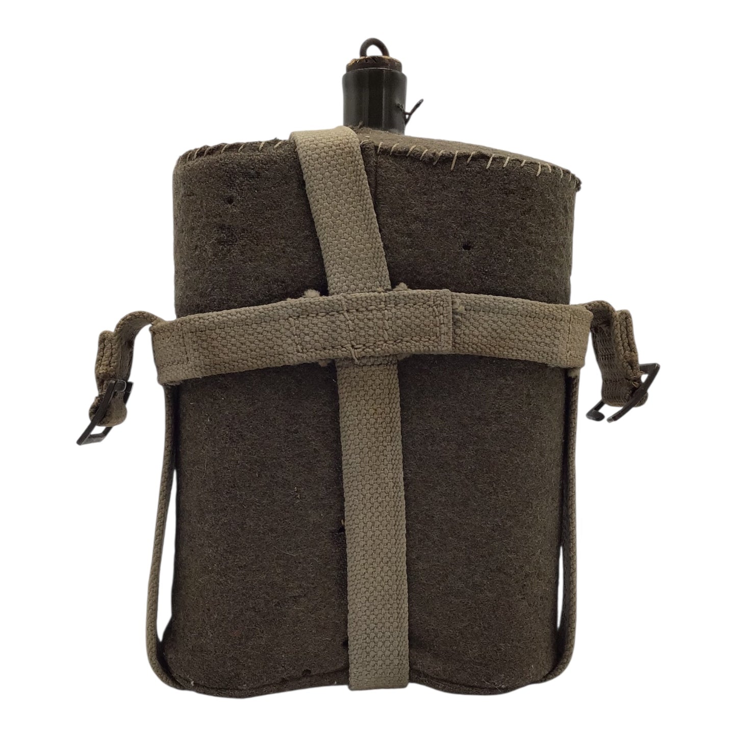 WWII Canadian Canteen with Skeleton Carrier | Dated 1940