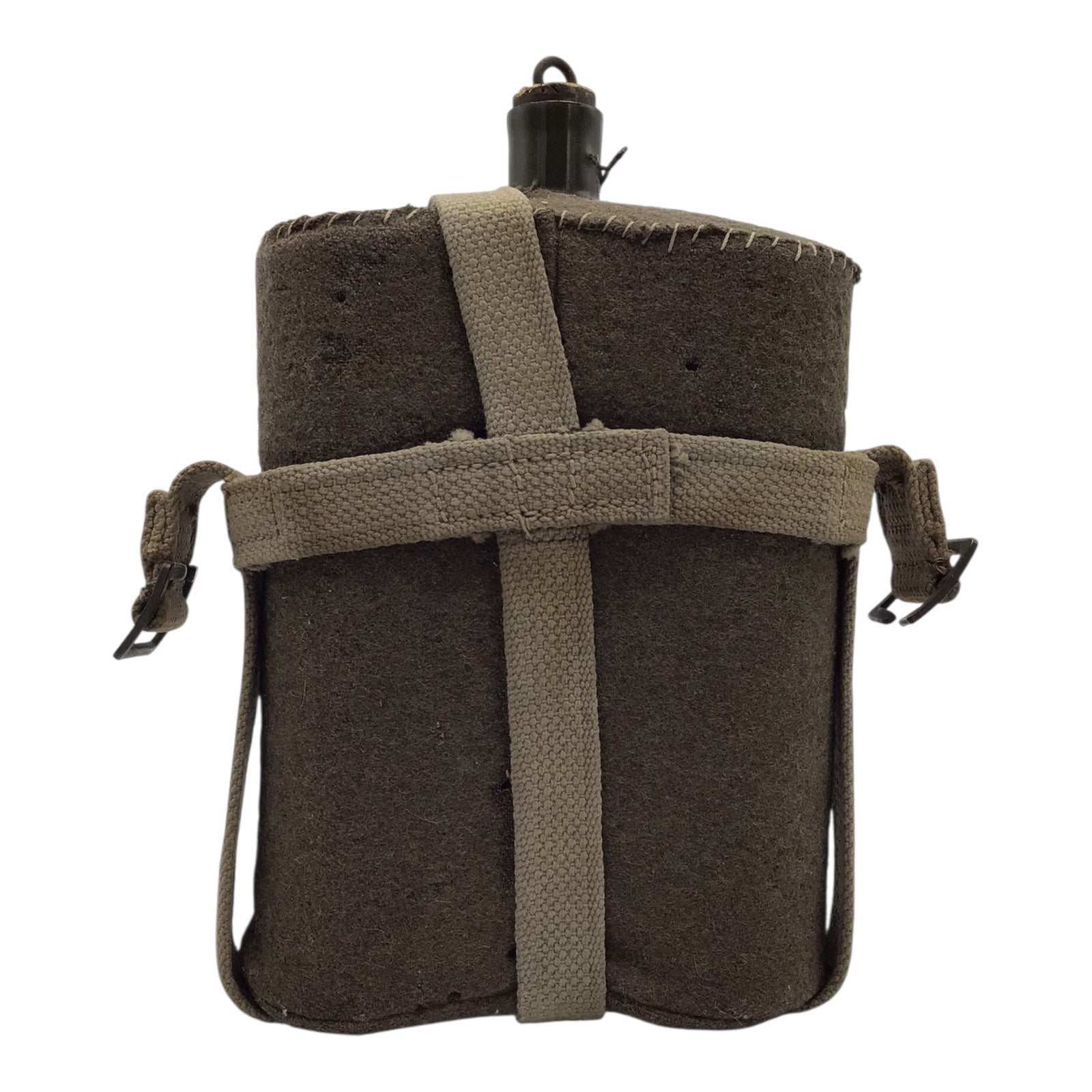 WWII Canadian Canteen with Skeleton Carrier | Dated 1940