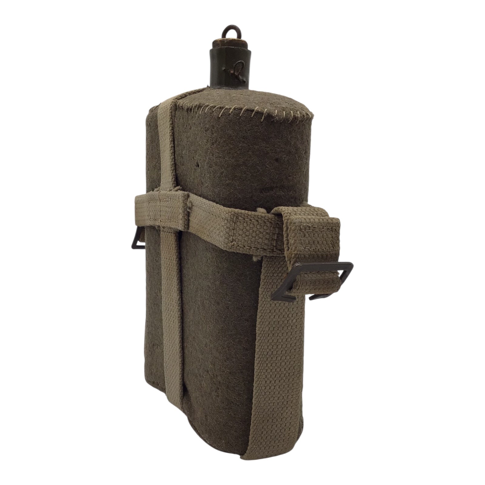 WWII Canadian Canteen with Skeleton Carrier | Dated 1940