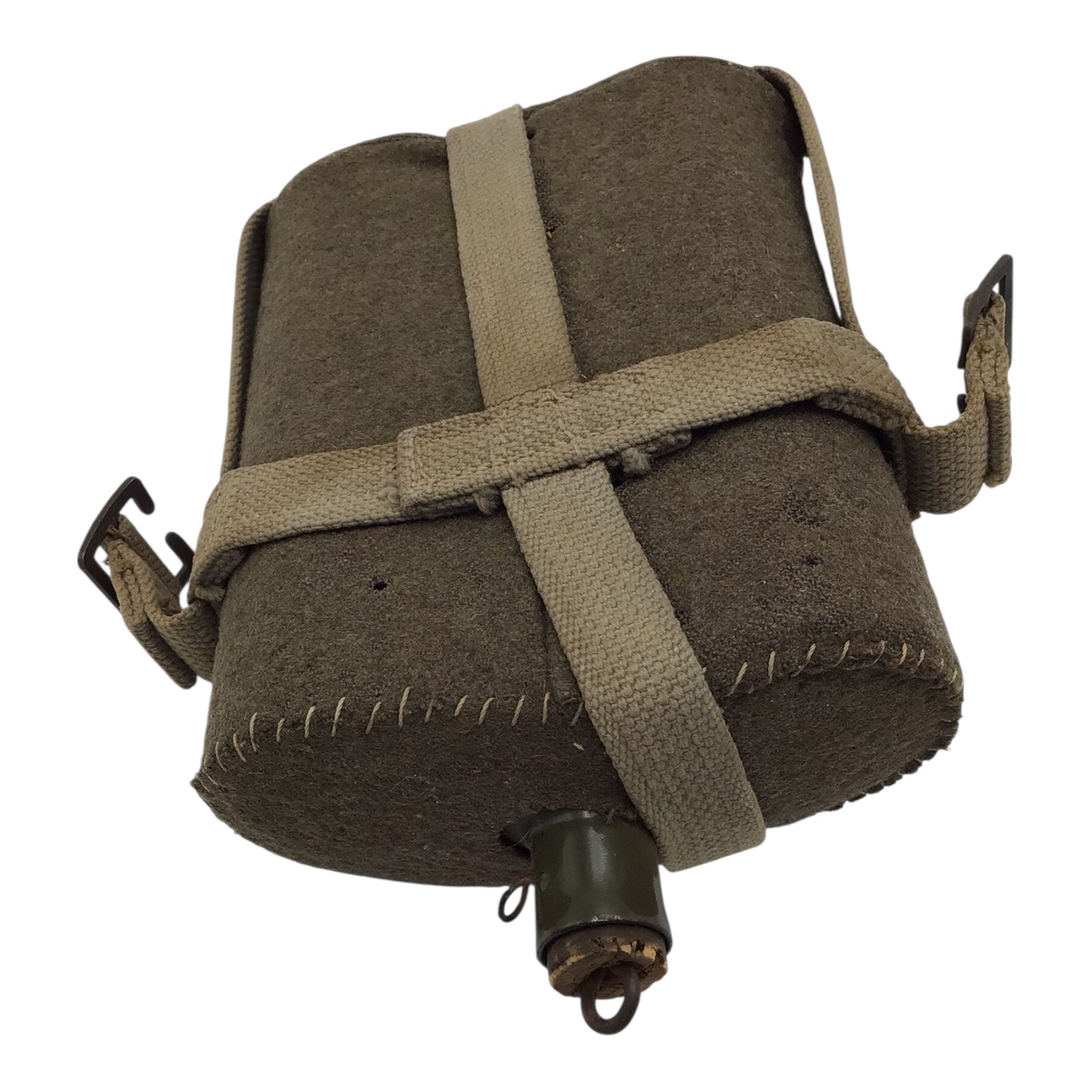 WWII Canadian Canteen with Skeleton Carrier | Dated 1940