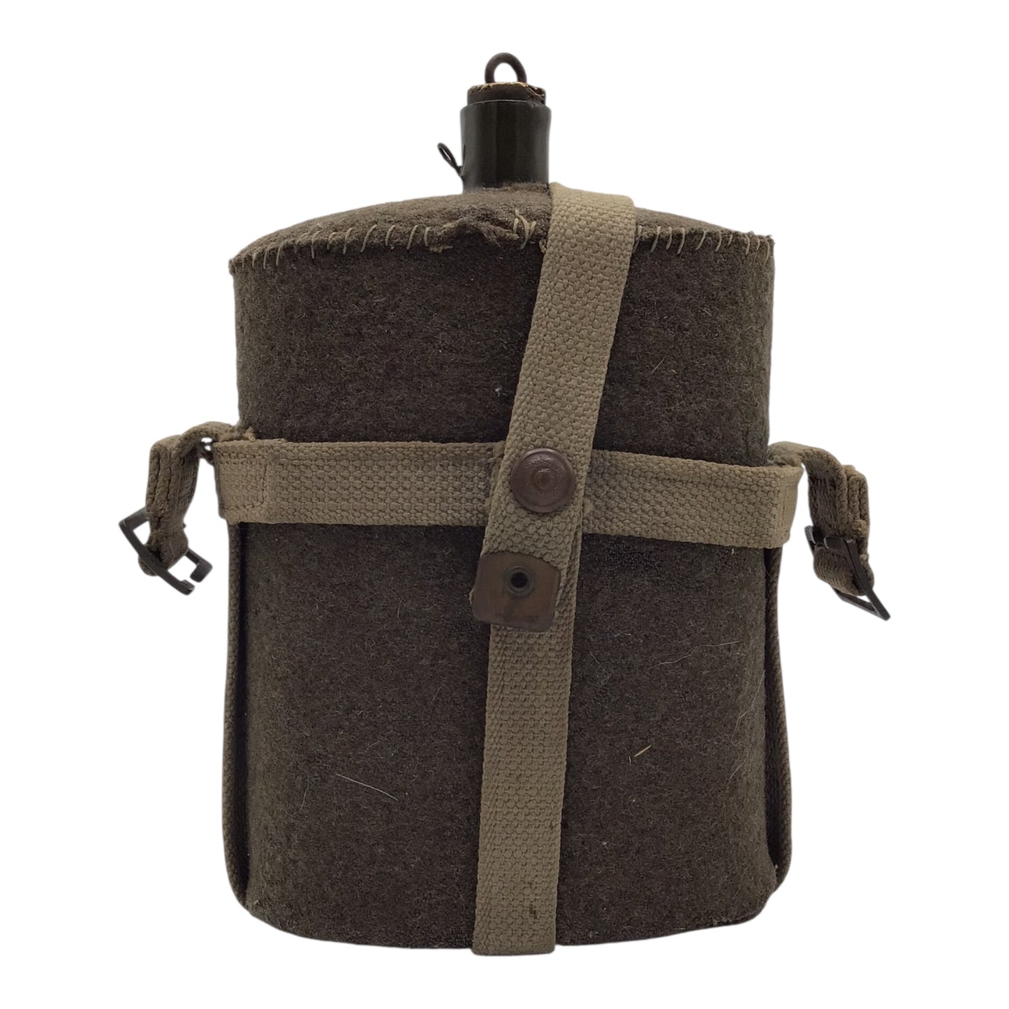 WWII Canadian Canteen with Skeleton Carrier | Dated 1940