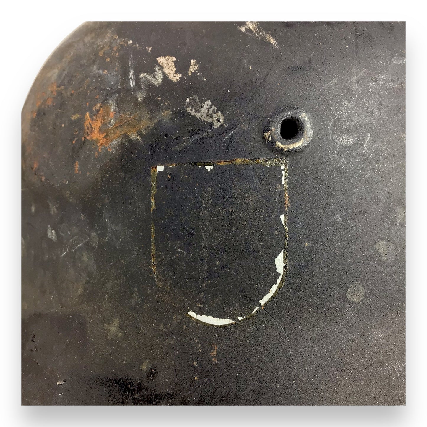 Waffen-SS Double Decal Helmet NAMED, M40 ET64 Lot 898, Size 56 | Decals Removed Intact Strap & Liner