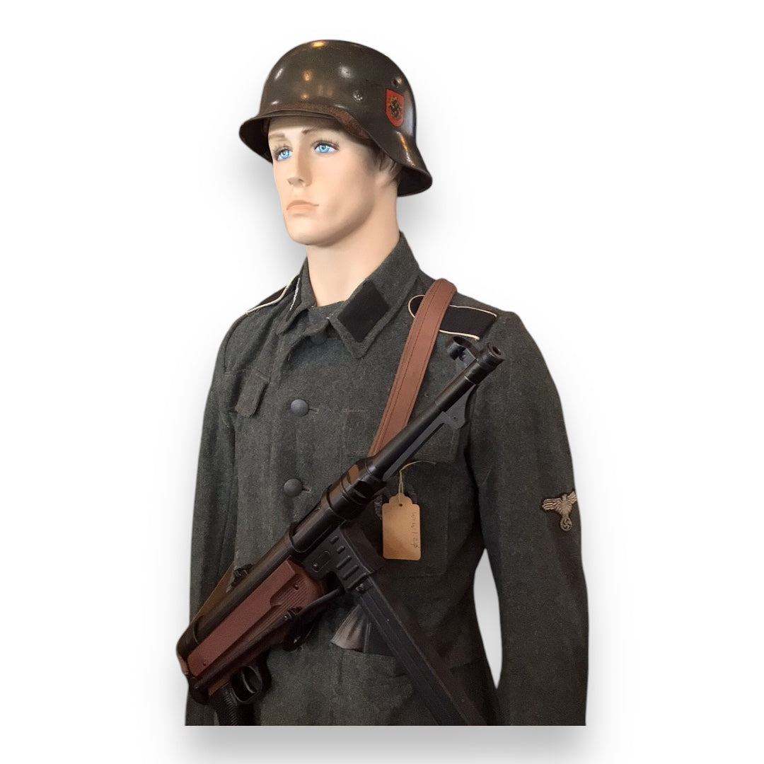 Waffen-SS M35 Double Decal Helmet ET64 – Rare Early Combat Issue | German WW2 Relic