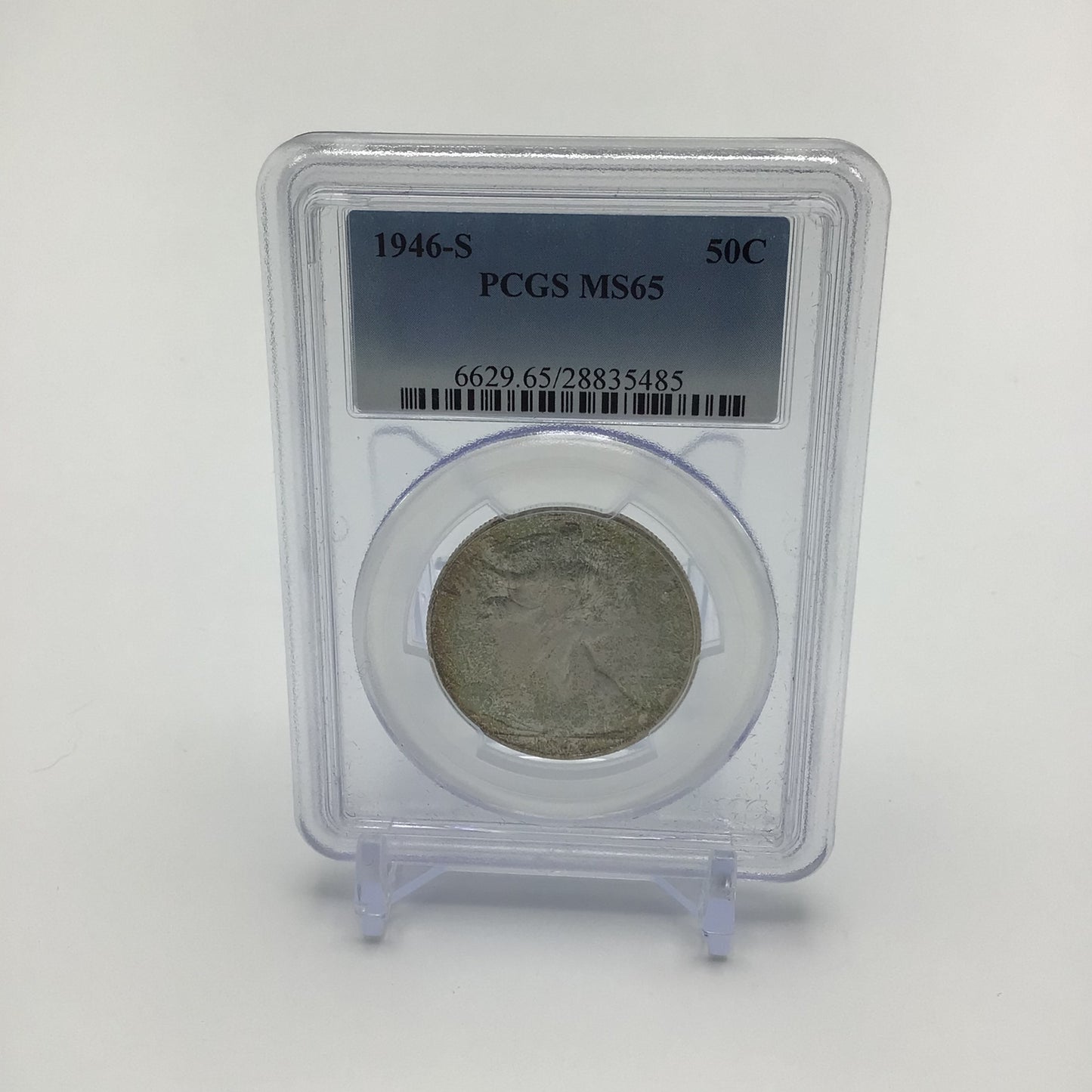 Walking Liberty 1946-S Half-Dollar Coin PCCGS MS65