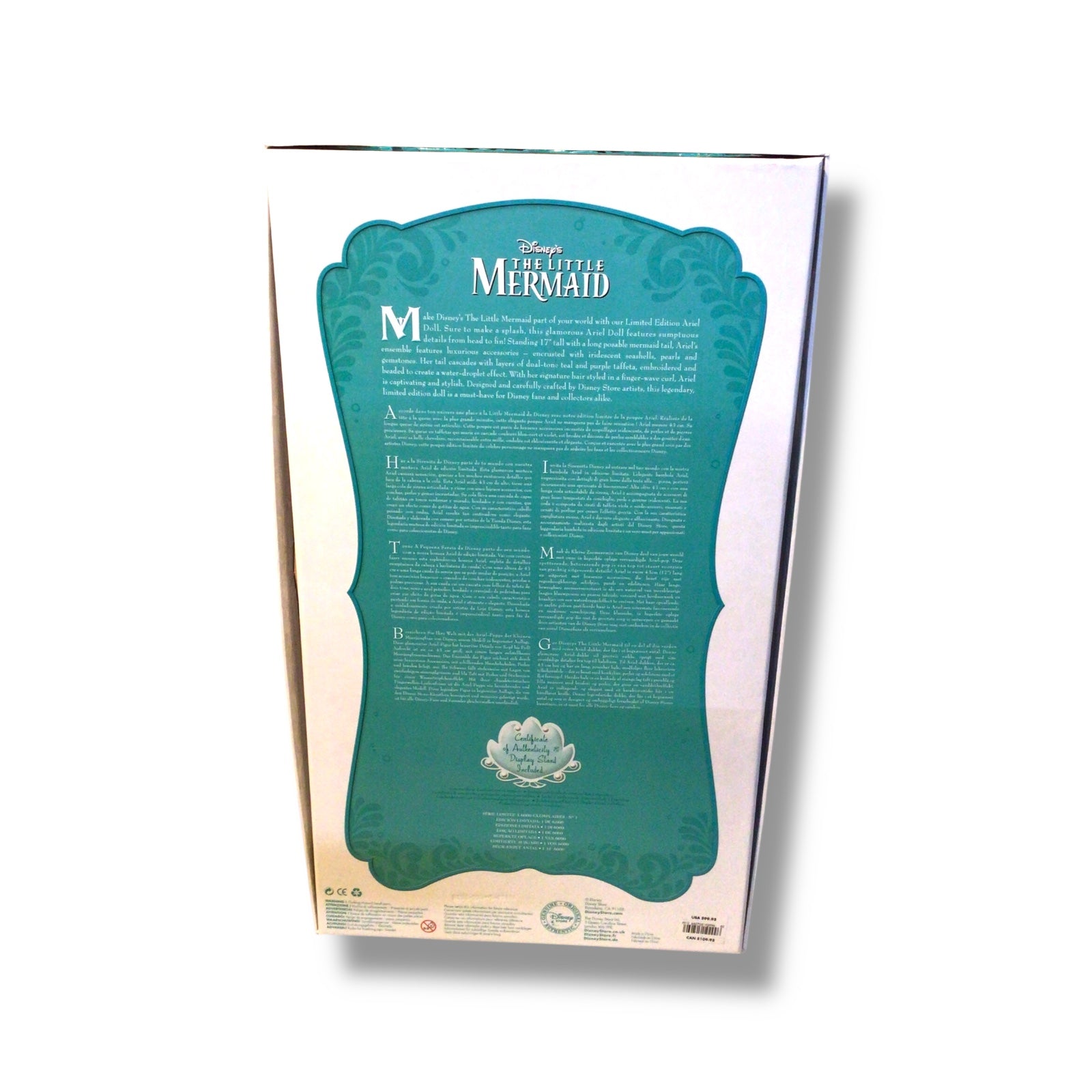 Walt Disney - Ariel Doll (Limited Edition) 1/6000 | Disney Store