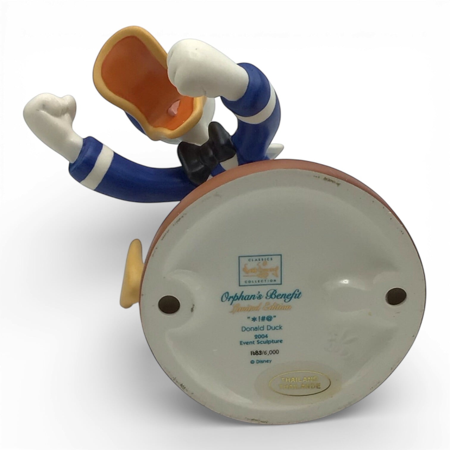 Walt Disney Classics Angry Donald "*!#@" #1232532 w/ COA - 1683/6000