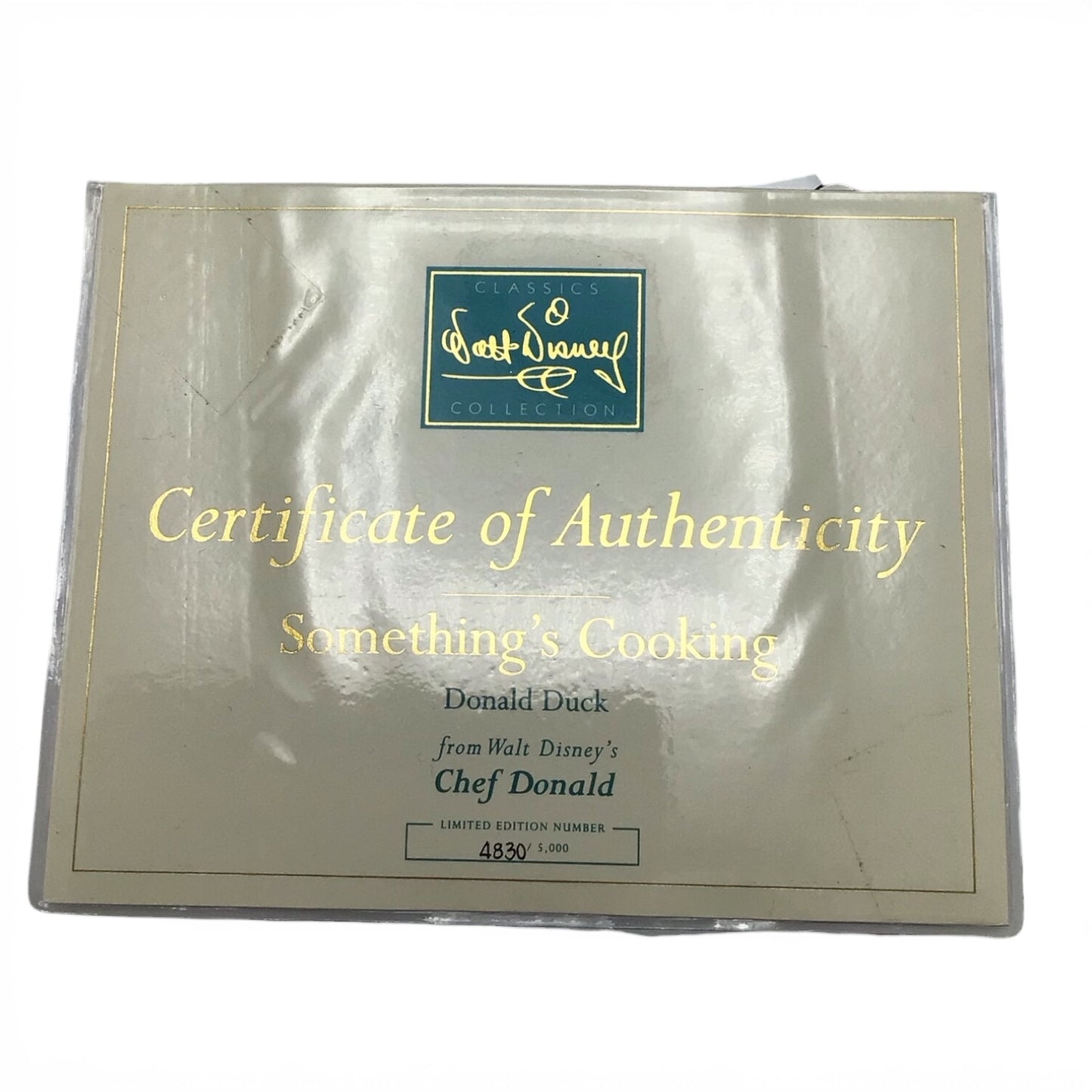 Walt Disney Classics Donald Duck Something's Cooking - Limited Edition 4830/5000