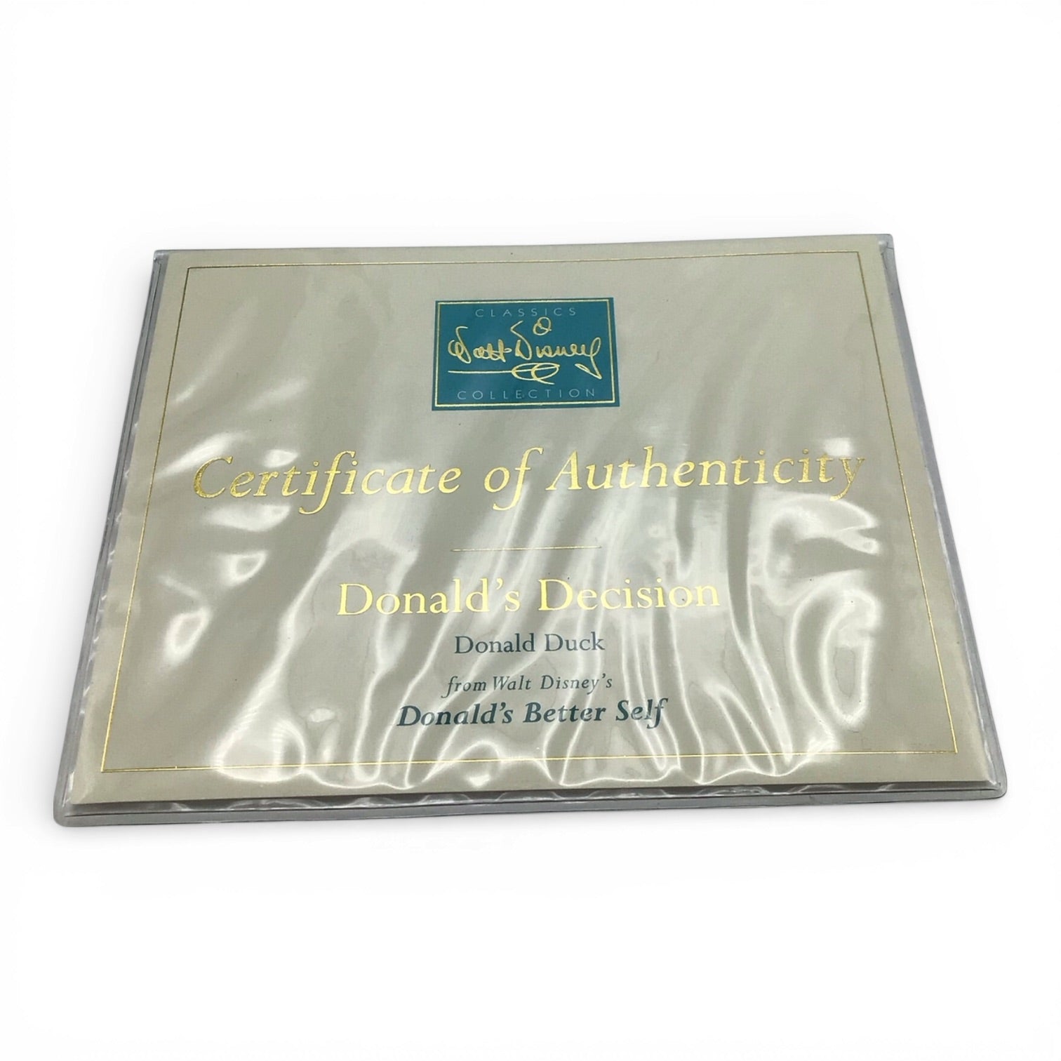 Walt Disney Classics Donald's Decision with COA