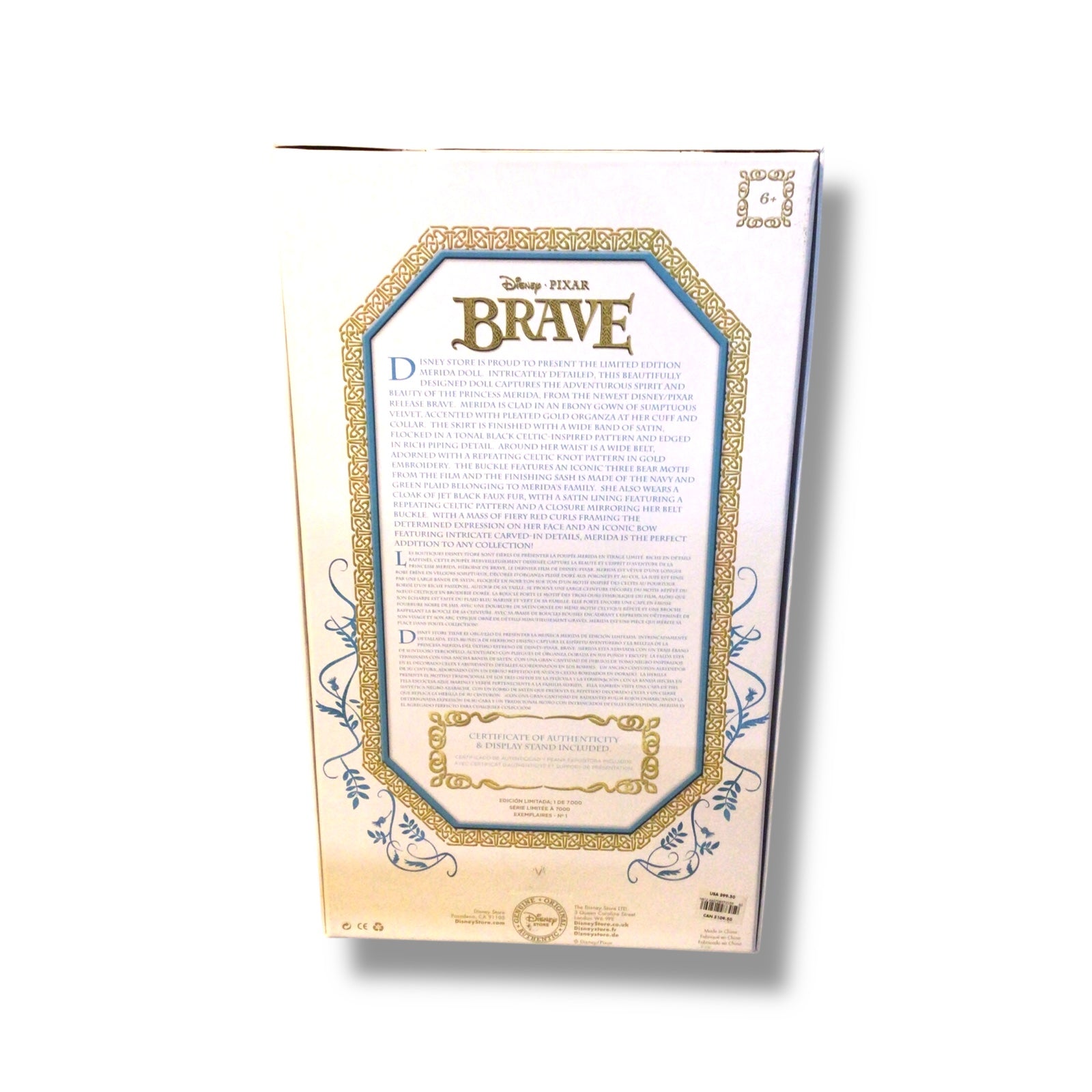 Walt Disney - Merida Doll (Limited Edition) 1/7000 | Disney Store