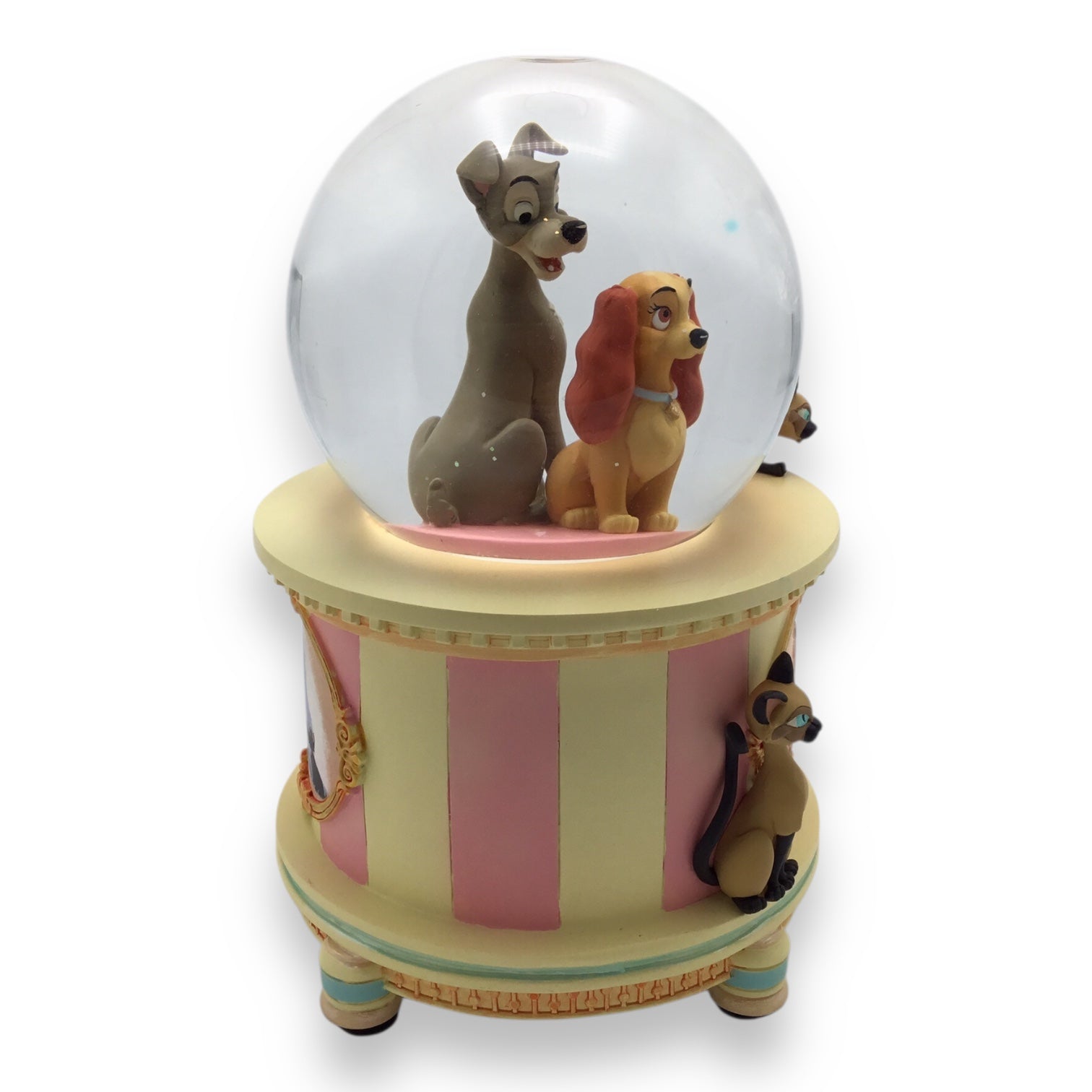 Walt Disney's Lady and the Tramp Snow Globe - 25th Anniversary