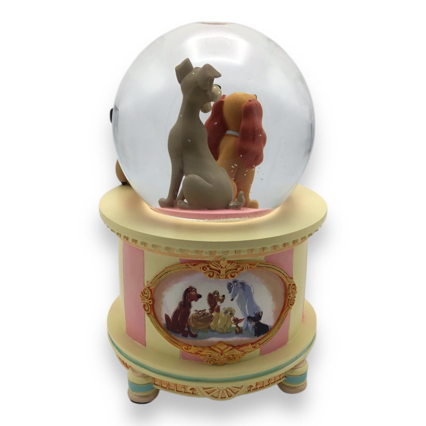 Walt Disney's Lady and the Tramp Snow Globe - 25th Anniversary