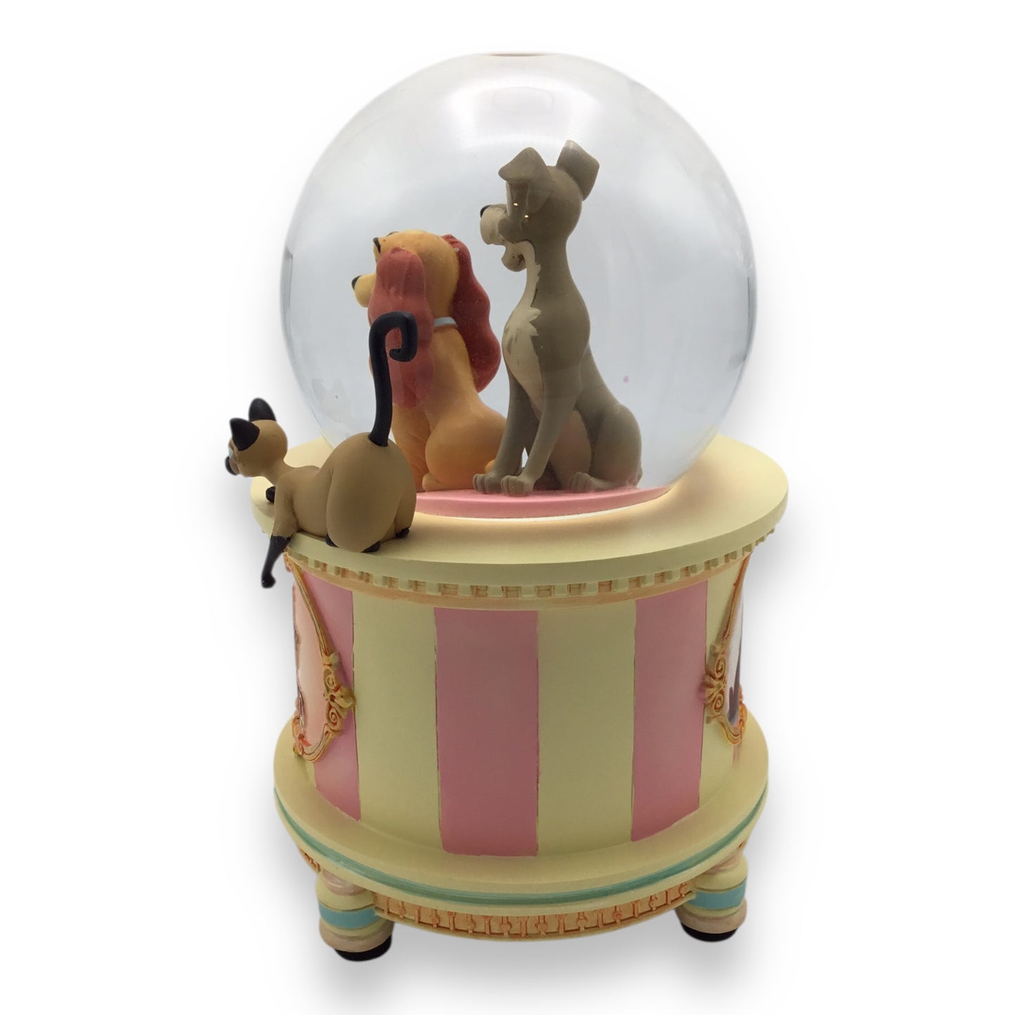 Walt Disney's Lady and the Tramp Snow Globe - 25th Anniversary