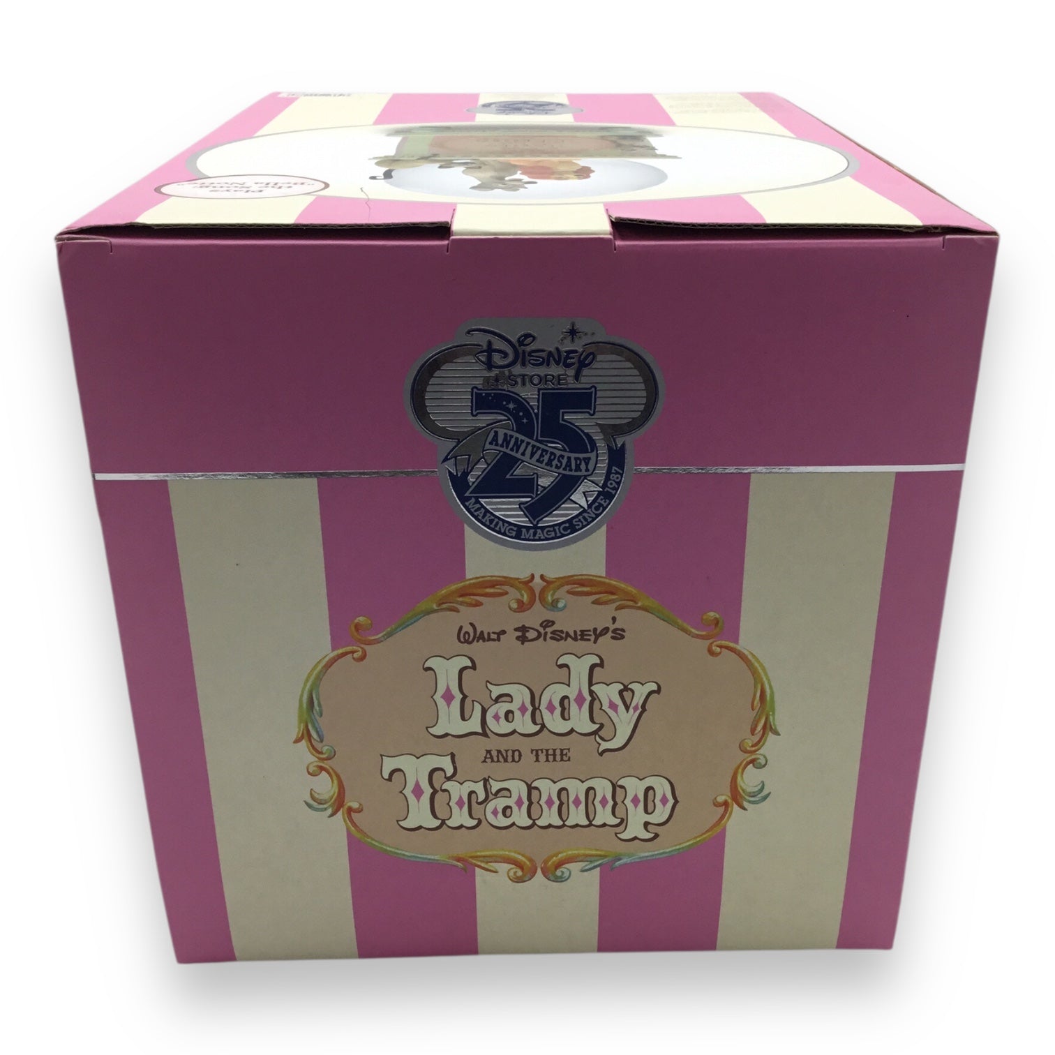 Walt Disney's Lady and the Tramp Snow Globe - 25th Anniversary