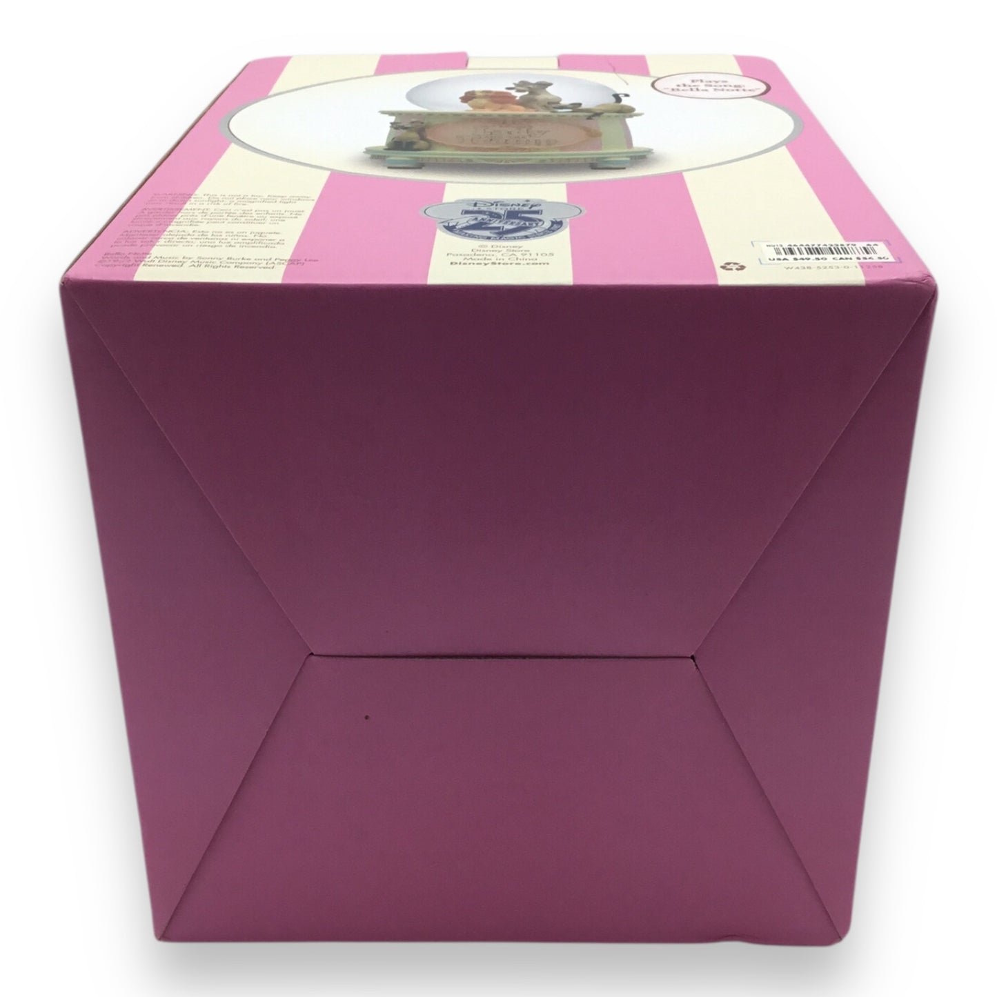 Walt Disney's Lady and the Tramp Snow Globe - 25th Anniversary