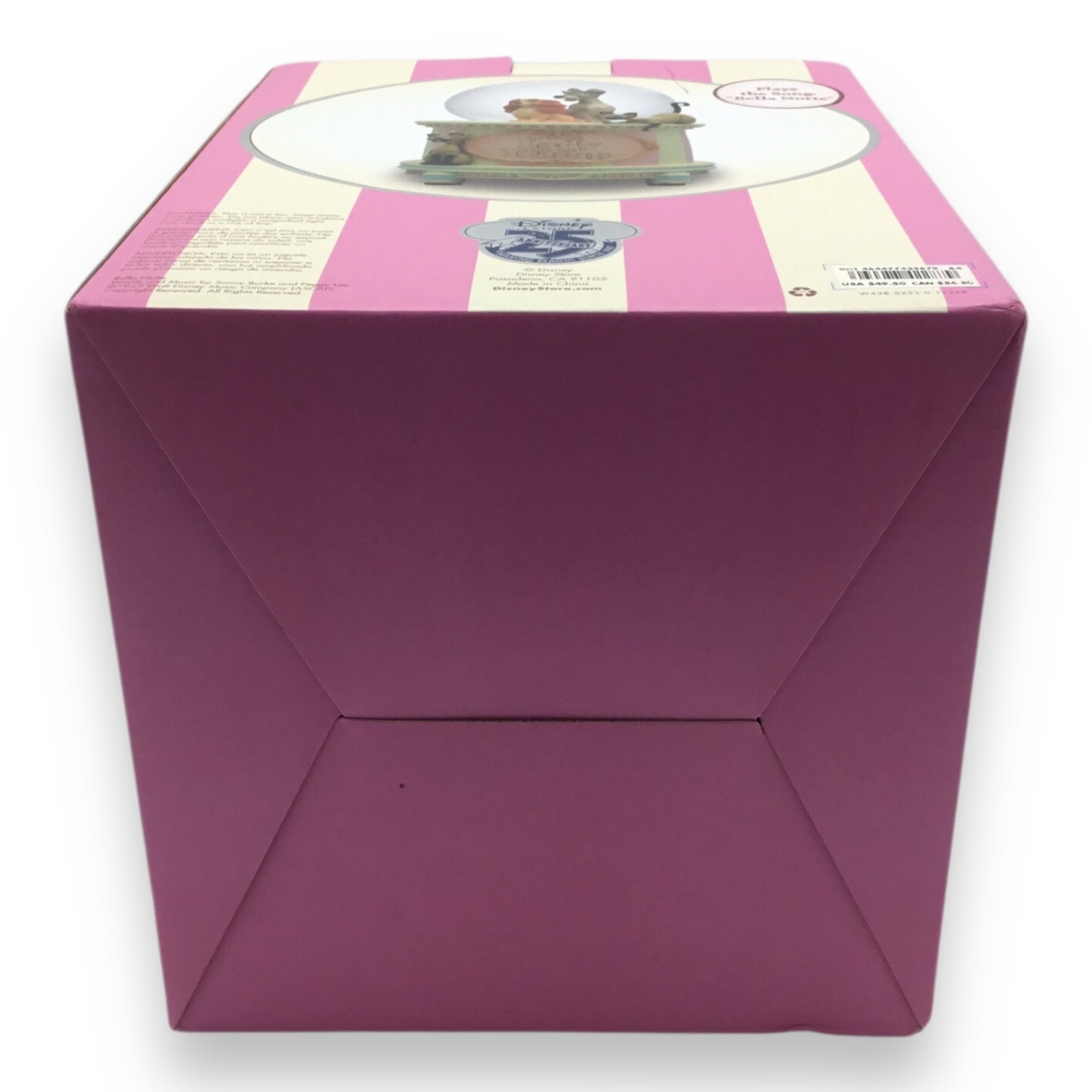 Walt Disney's Lady and the Tramp Snow Globe - 25th Anniversary