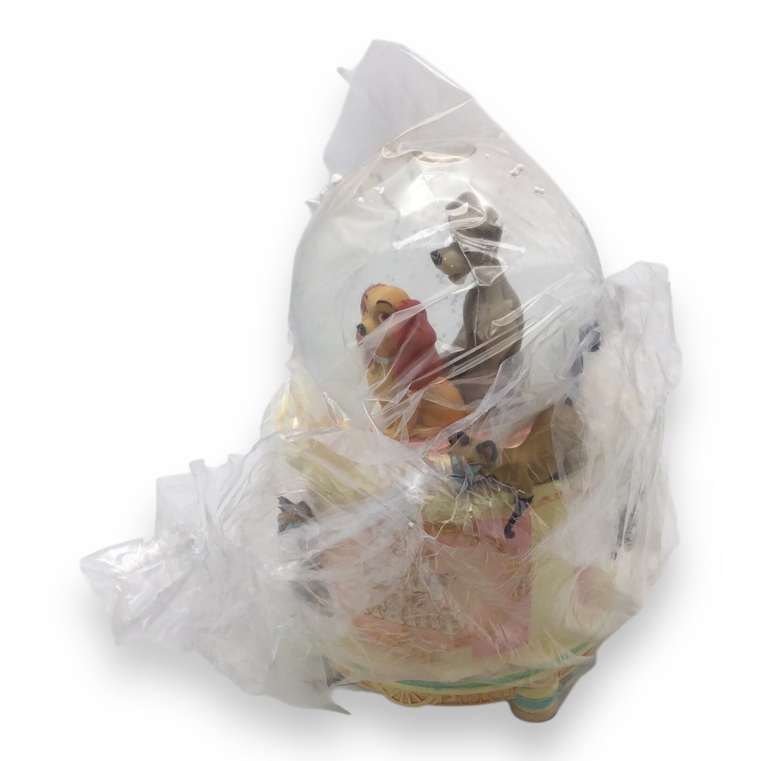 Walt Disney's Lady and the Tramp Snow Globe - 25th Anniversary