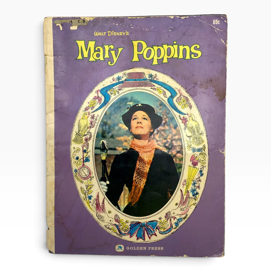 Walt Disney's Mary Poppins 1964 Vintage Softcover Book – Golden Press