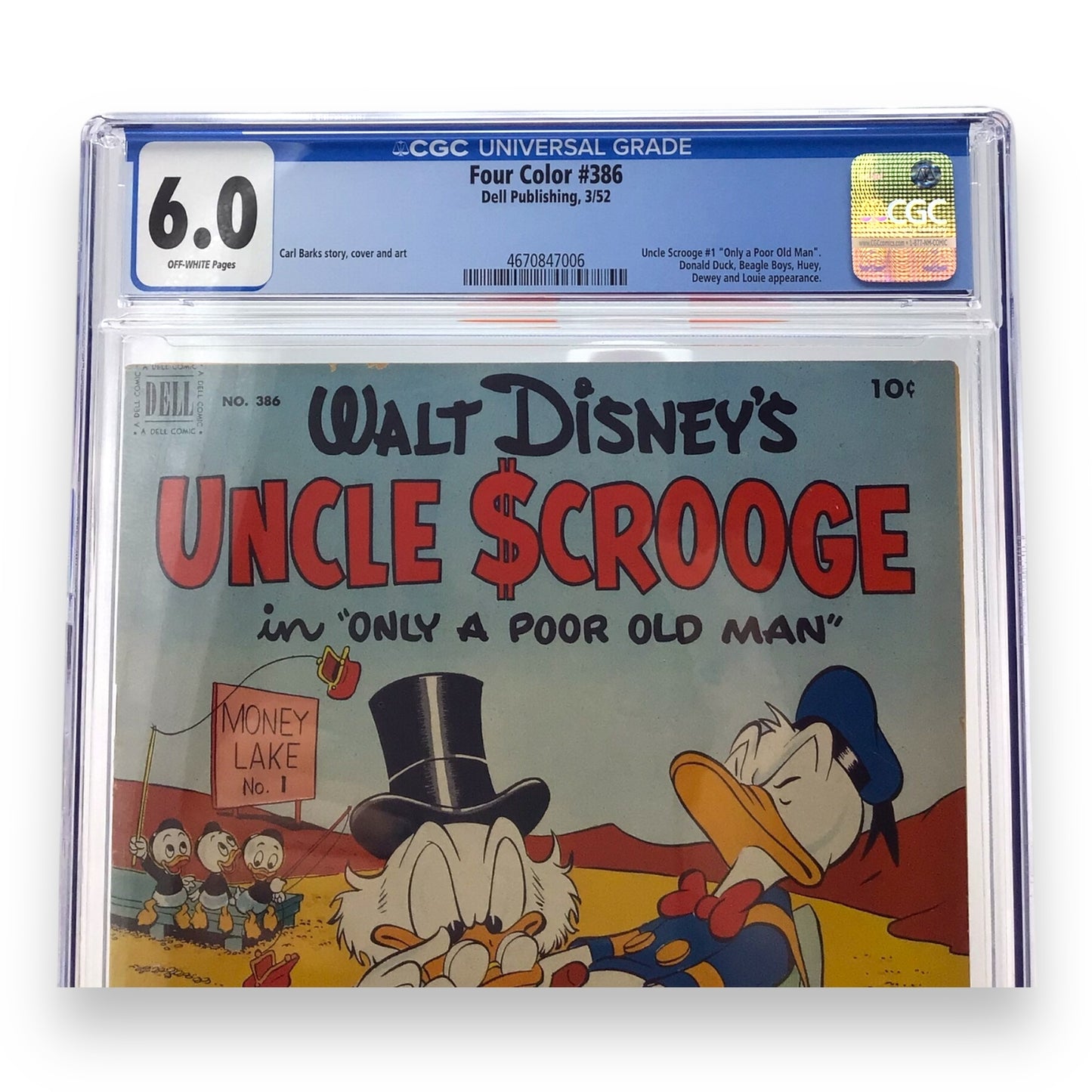 Walt Disney's Uncle Scrooge in "Only A Poor Old Man" - CGC Graded Comic 6.0