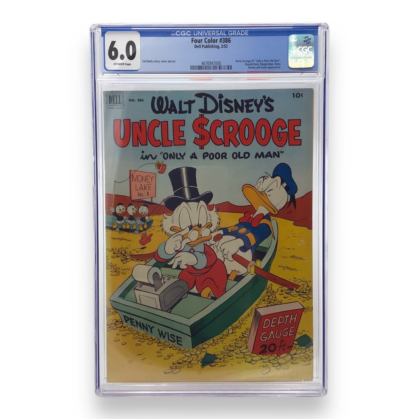Walt Disney's Uncle Scrooge in "Only A Poor Old Man" - CGC Graded Comic 6.0