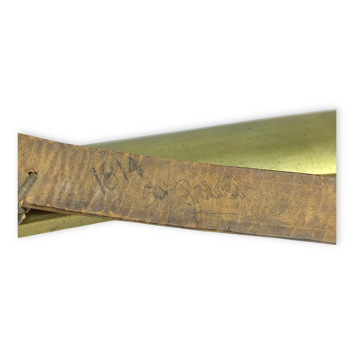 War of 1812 U.S. Cavalry Saber - Hilt, Imported Blade, Brass Sheath w/ Partial Orig. "1814" Hangers