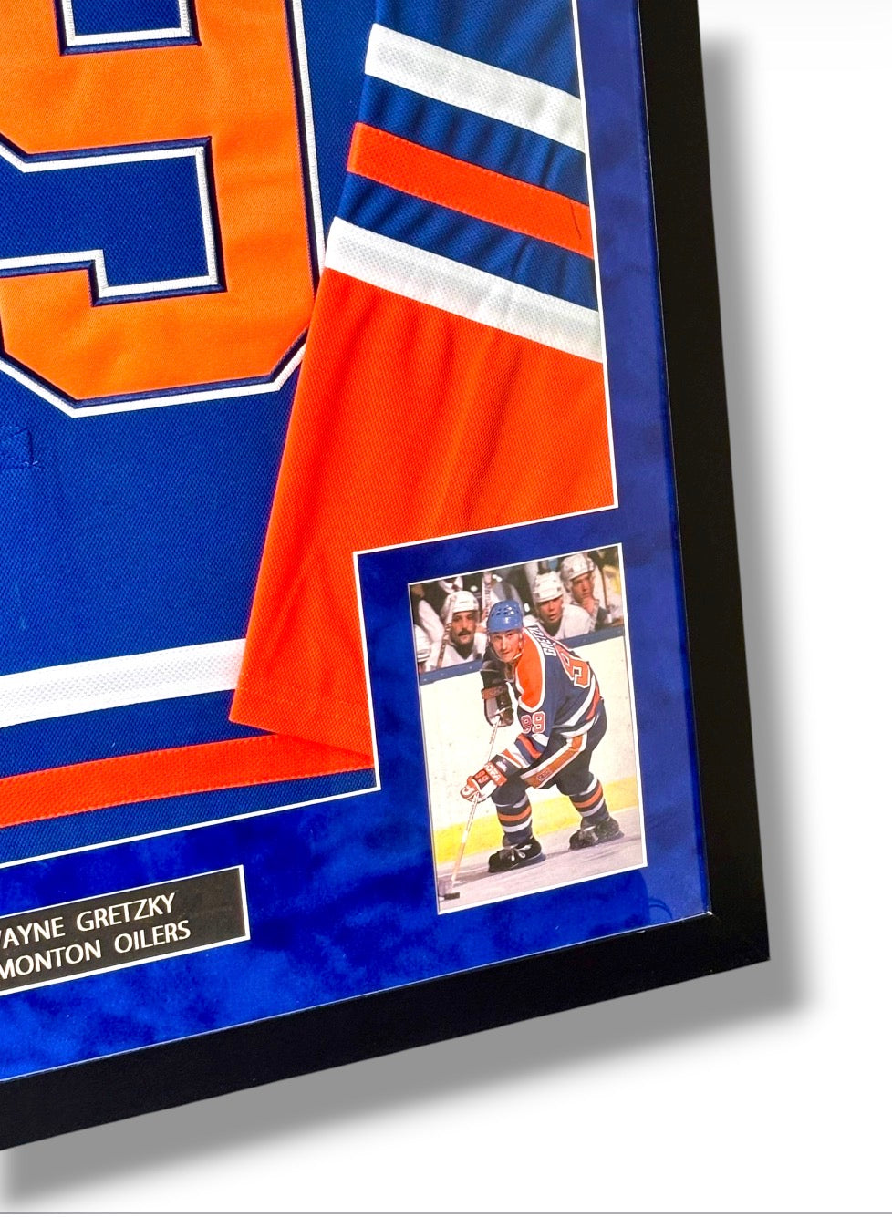 Wayne Gretzky Framed Edmonton Oilers Jersey w/ Action Photos and Plaque