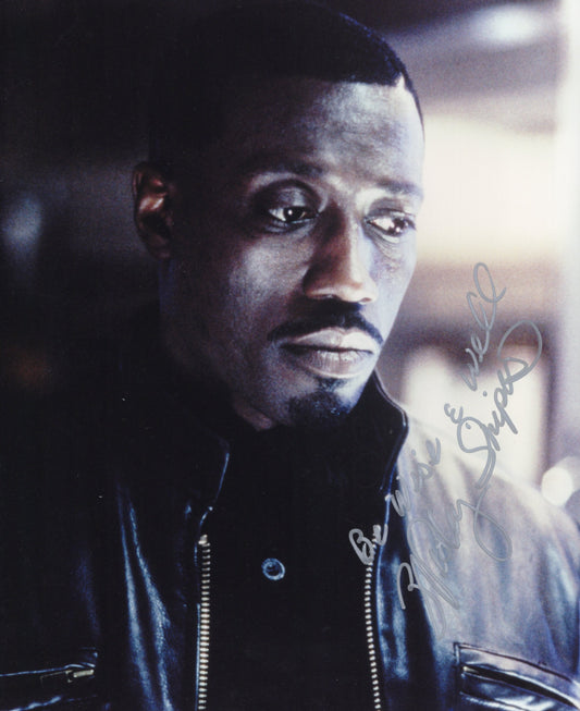 Wesley Snipes Signed 8x10 Photo, White Men Can’t Jump, PSA Letter, “Be Wise & Well”