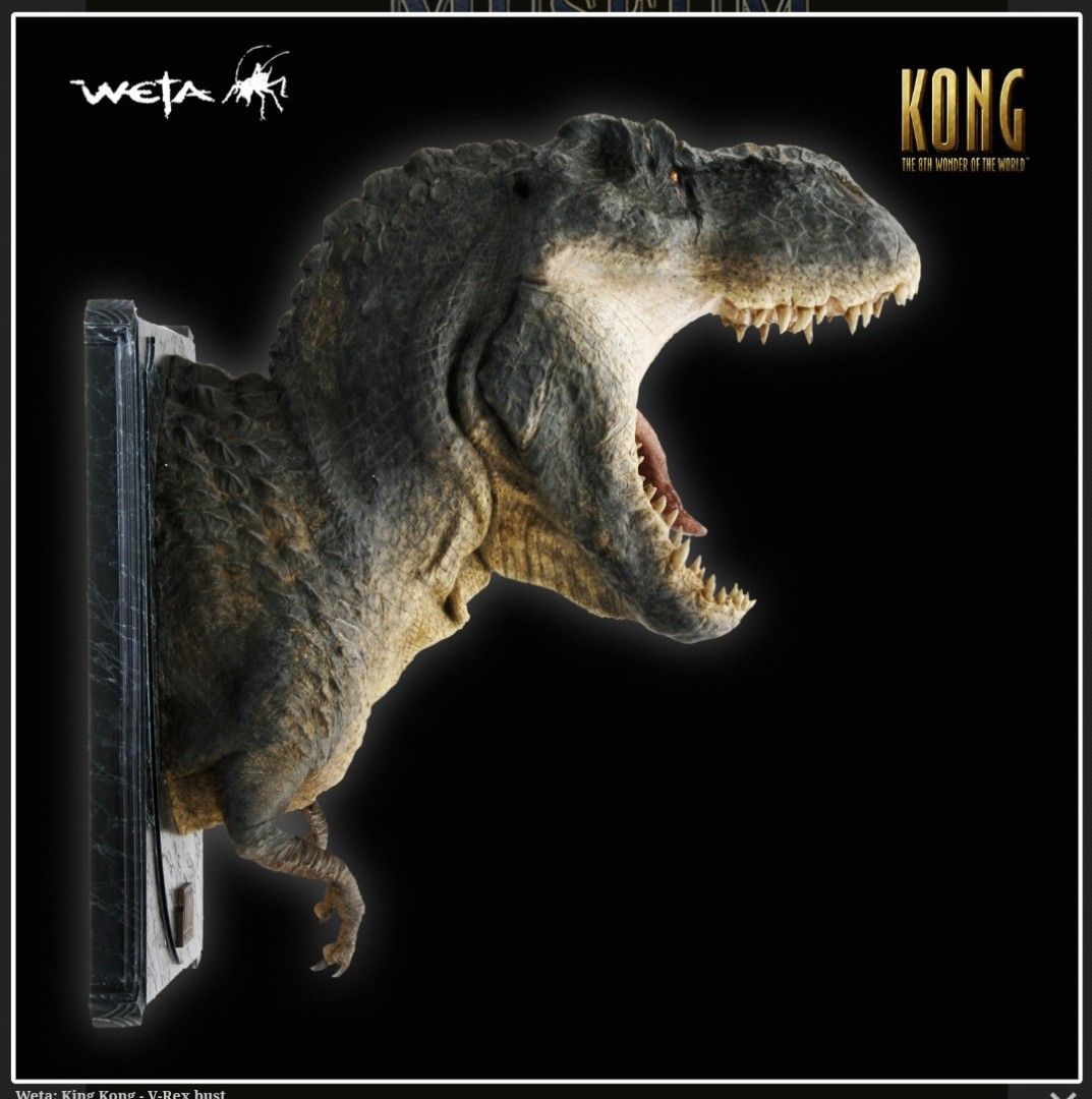 Weta Workshop King Kong V-Rex Bust Limited Edition 1/12 Scale Polystone Sculpture – New in Box